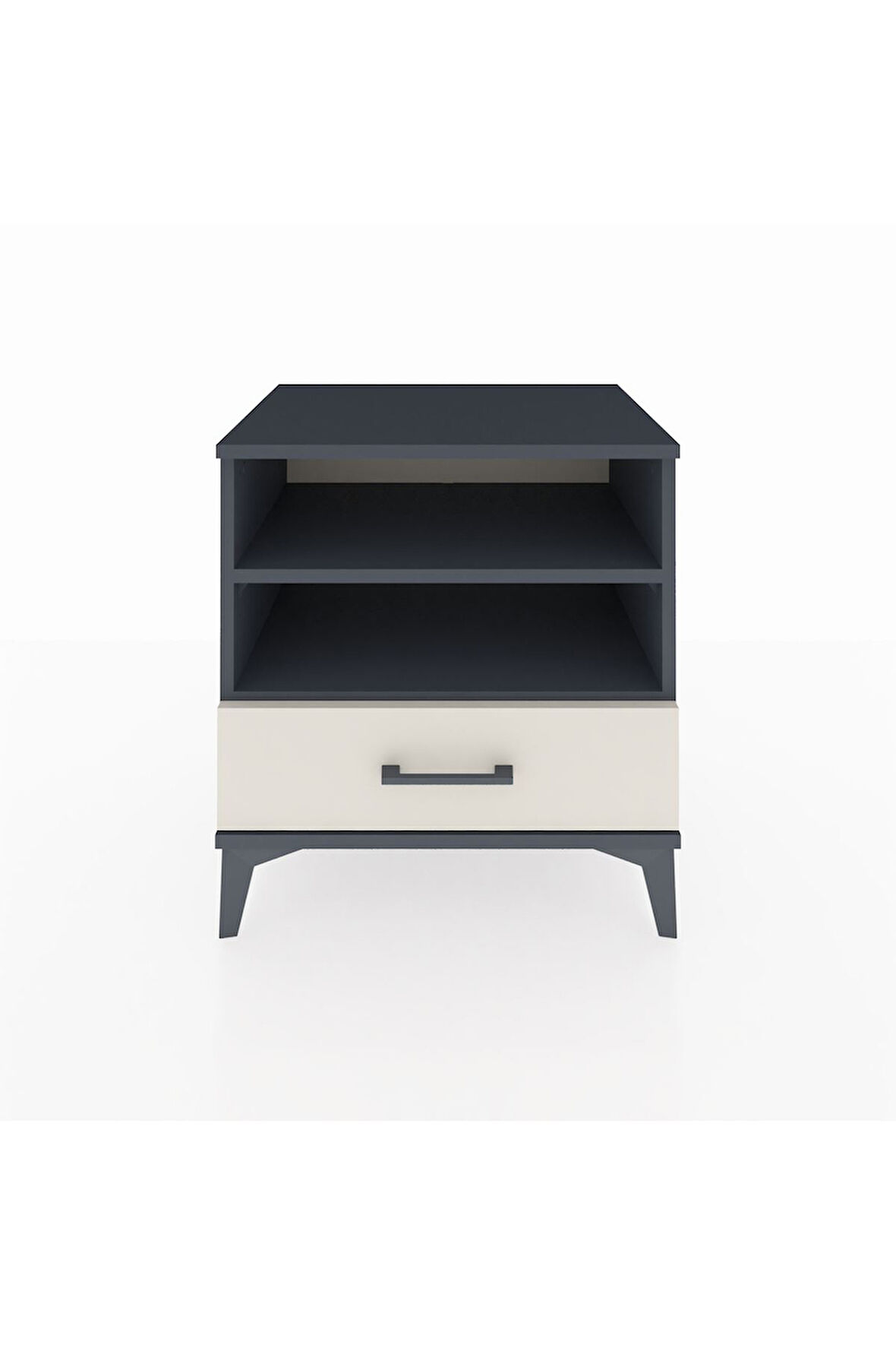 Hyperion Komodin 2 Raflı Tek Çekmeceli 60x44x64 Antrasit-Aytaşı