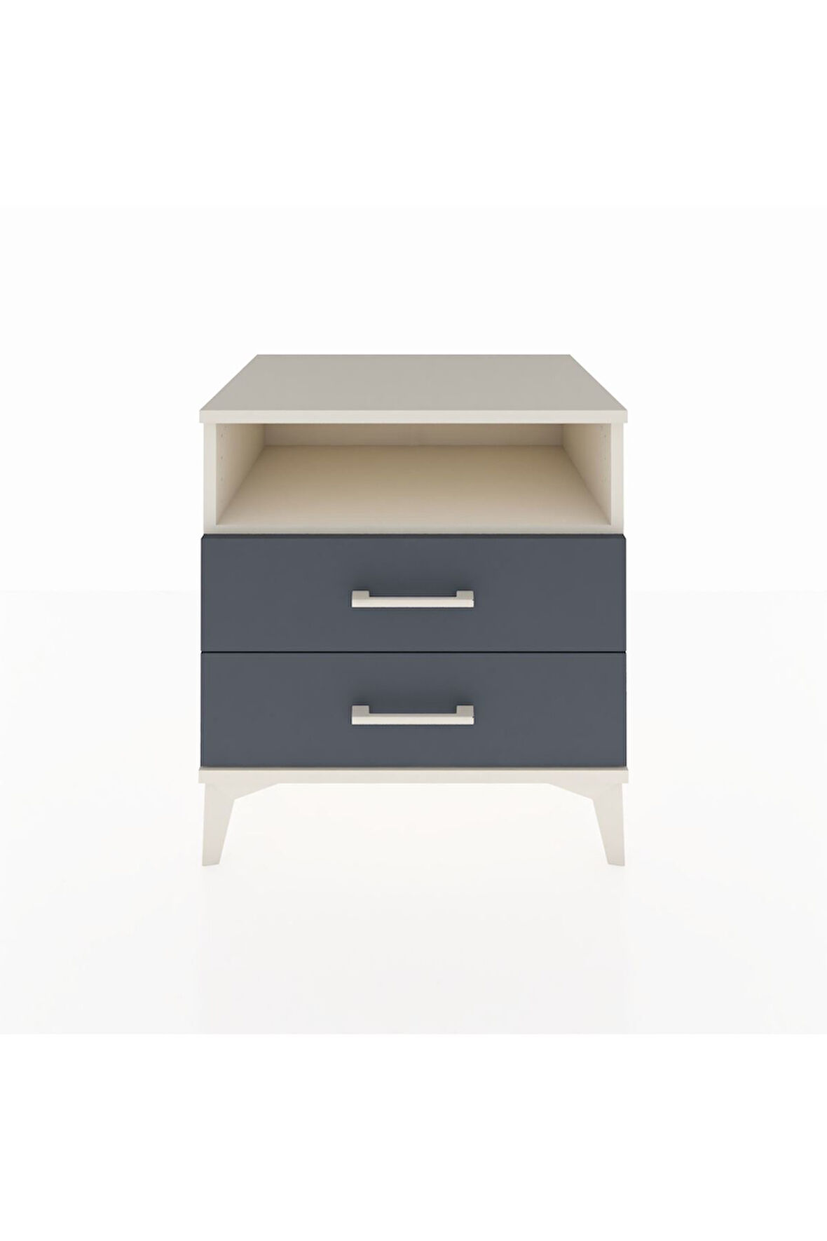 Hyperion Komodin Tek Raflı 2 Çekmeceli 60x44x64 Aytaşı-Antrasit