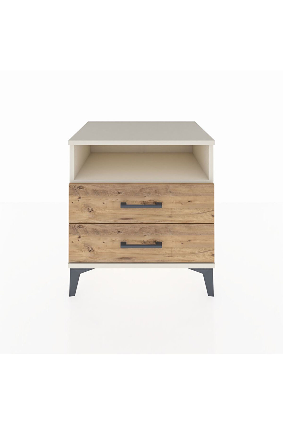 Hyperion Komodin Tek Raflı 2 Çekmeceli 60x44x64 Aytaşı-Çam