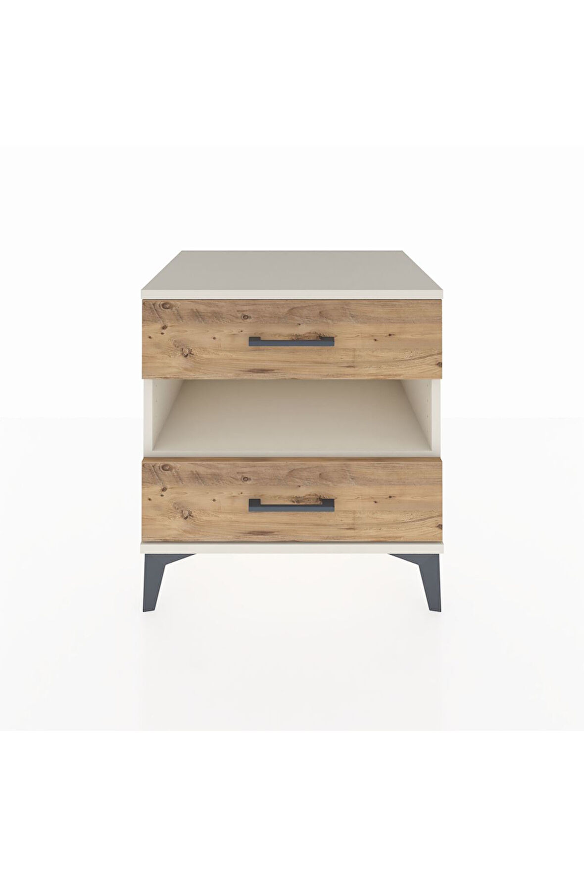 Hyperion Komodin Tek Raflı 2 Çekmeceli 60x44x64 Aytaşı-Çam