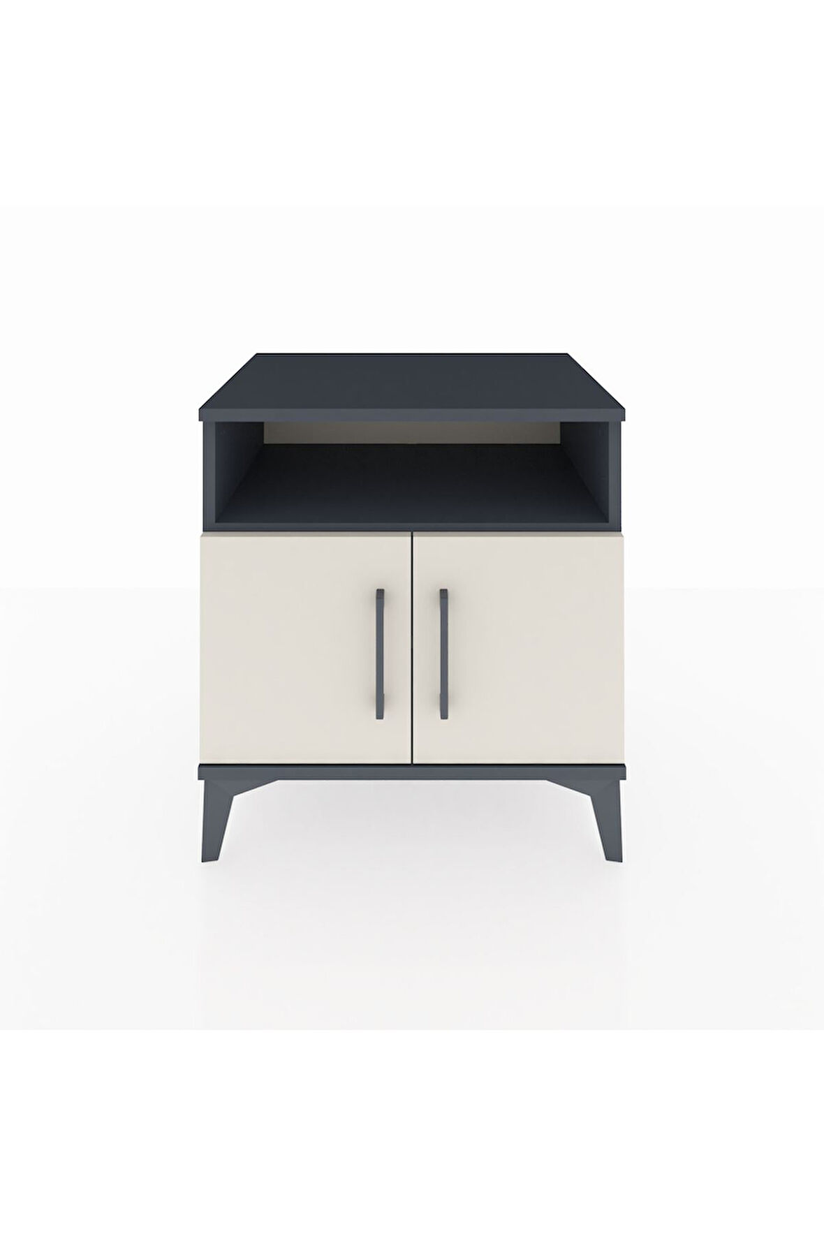 Hyperion Komodin 2 Raflı 2 Kapaklı 60x44x64 Antrasit-Aytaşı