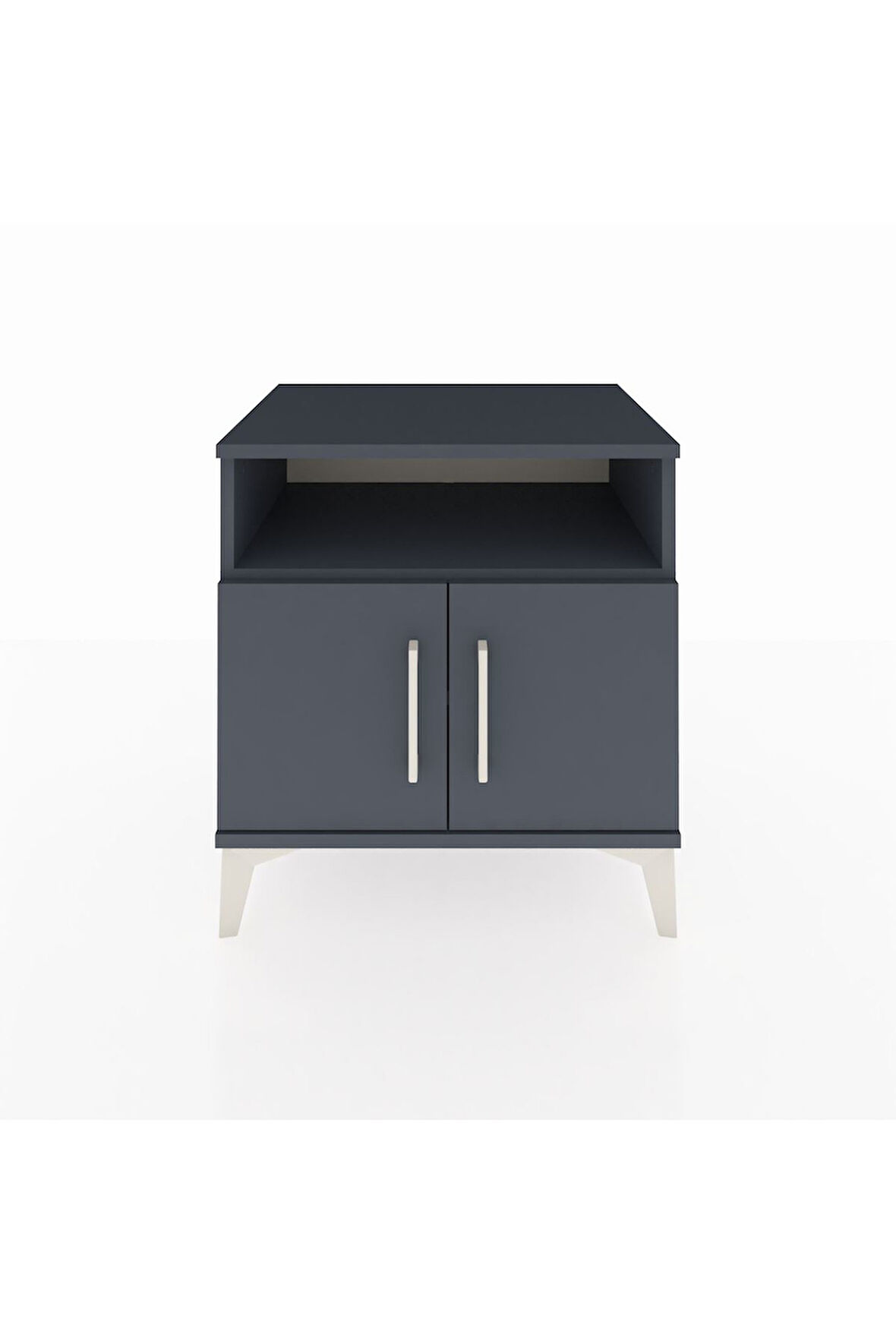 Hyperion Komodin 2 Raflı 2 Kapaklı 60x44x64 Antrasit-Antrasit