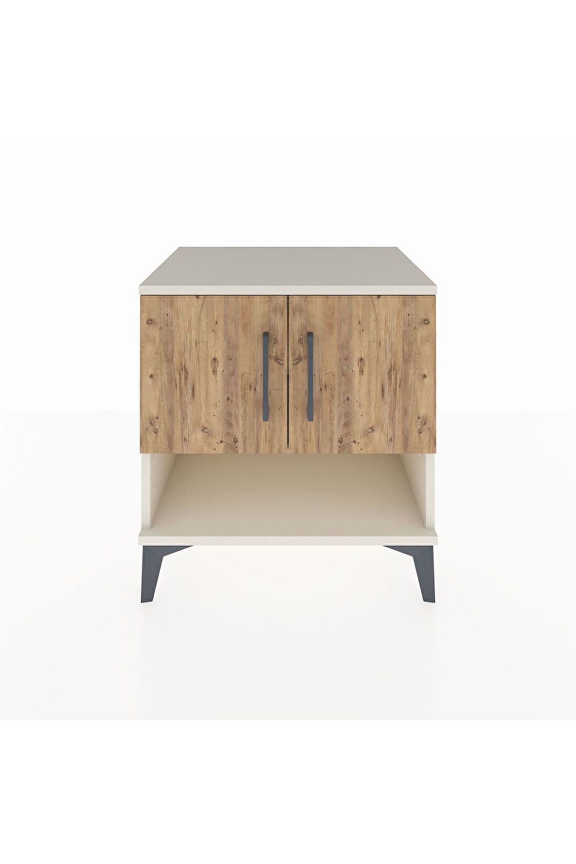 Hyperion Komodin 2 Raflı 2 Kapaklı 60x44x64 Aytaşı-Çam