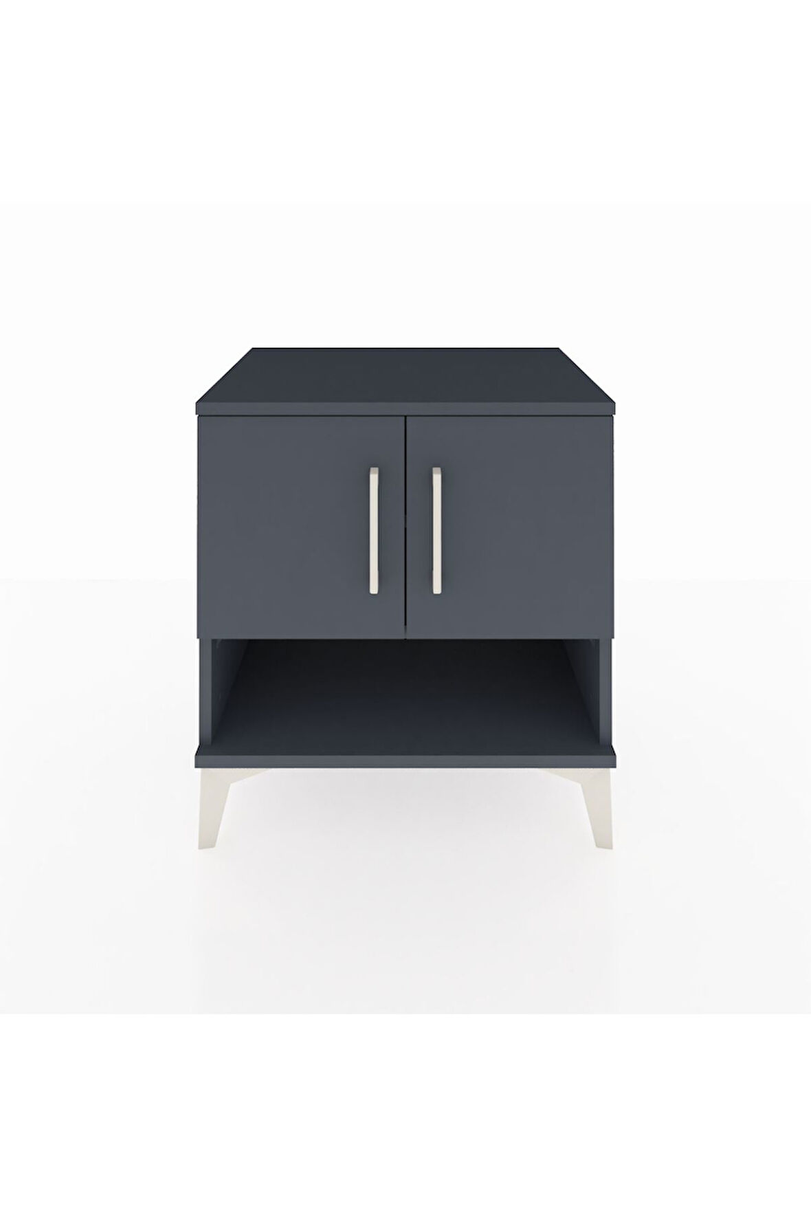 Hyperion Komodin 2 Raflı 2 Kapaklı 60x44x64 Antrasit-Antrasit