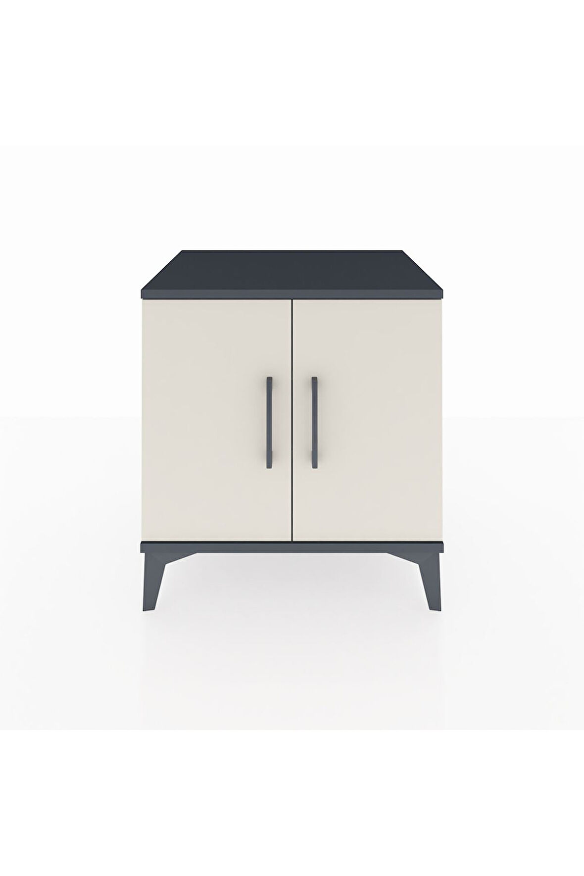 Hyperion Komodin 2 Raflı 2 Kapaklı 60x44x64 Antrasit-Aytaşı