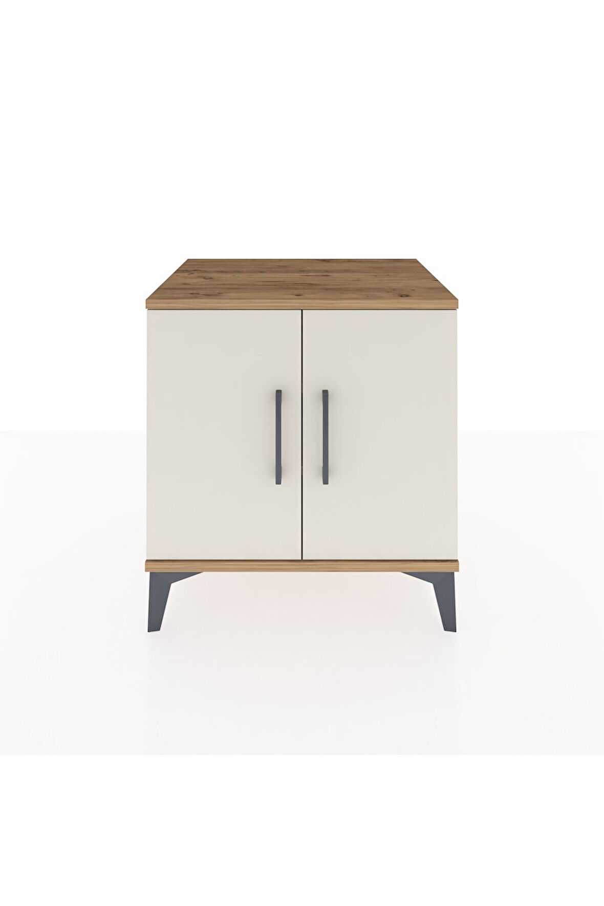 Hyperion Komodin 2 Raflı 2 Kapaklı 60x44x64 Çam-Aytaşı