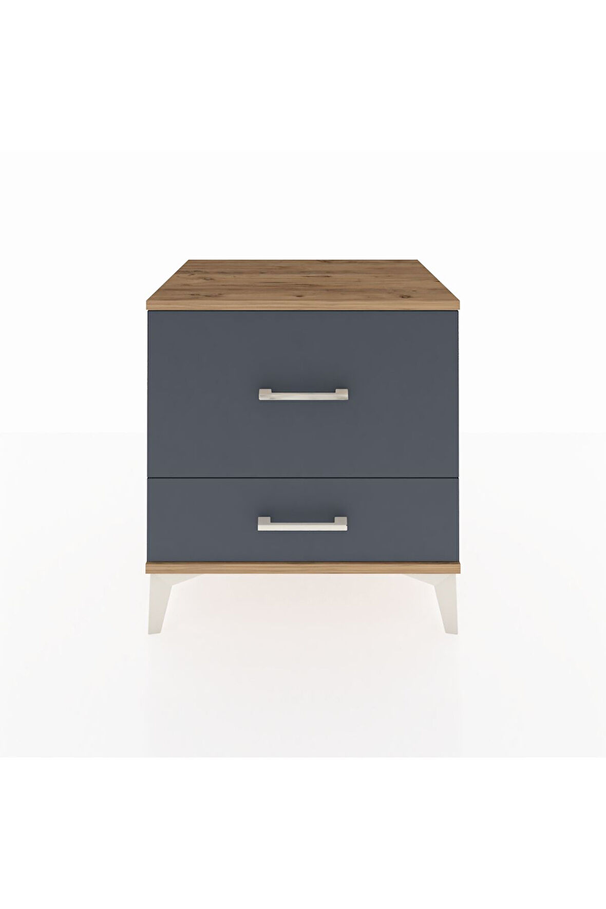 Hyperion Komodin 2 Çekmeceli 60x44x64 Çam-Antrasit