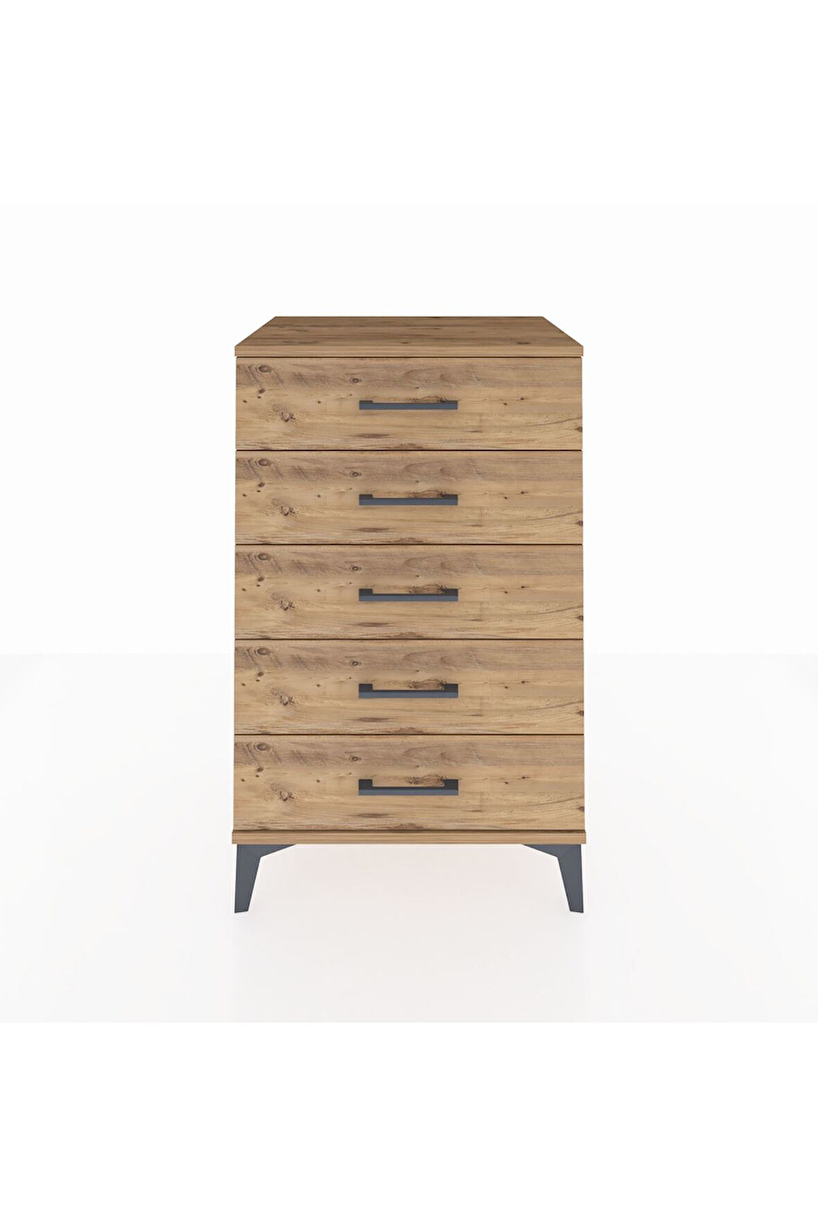 Hyperion Komodin 5 Çekmeceli 60x44x96 Çam-Çam