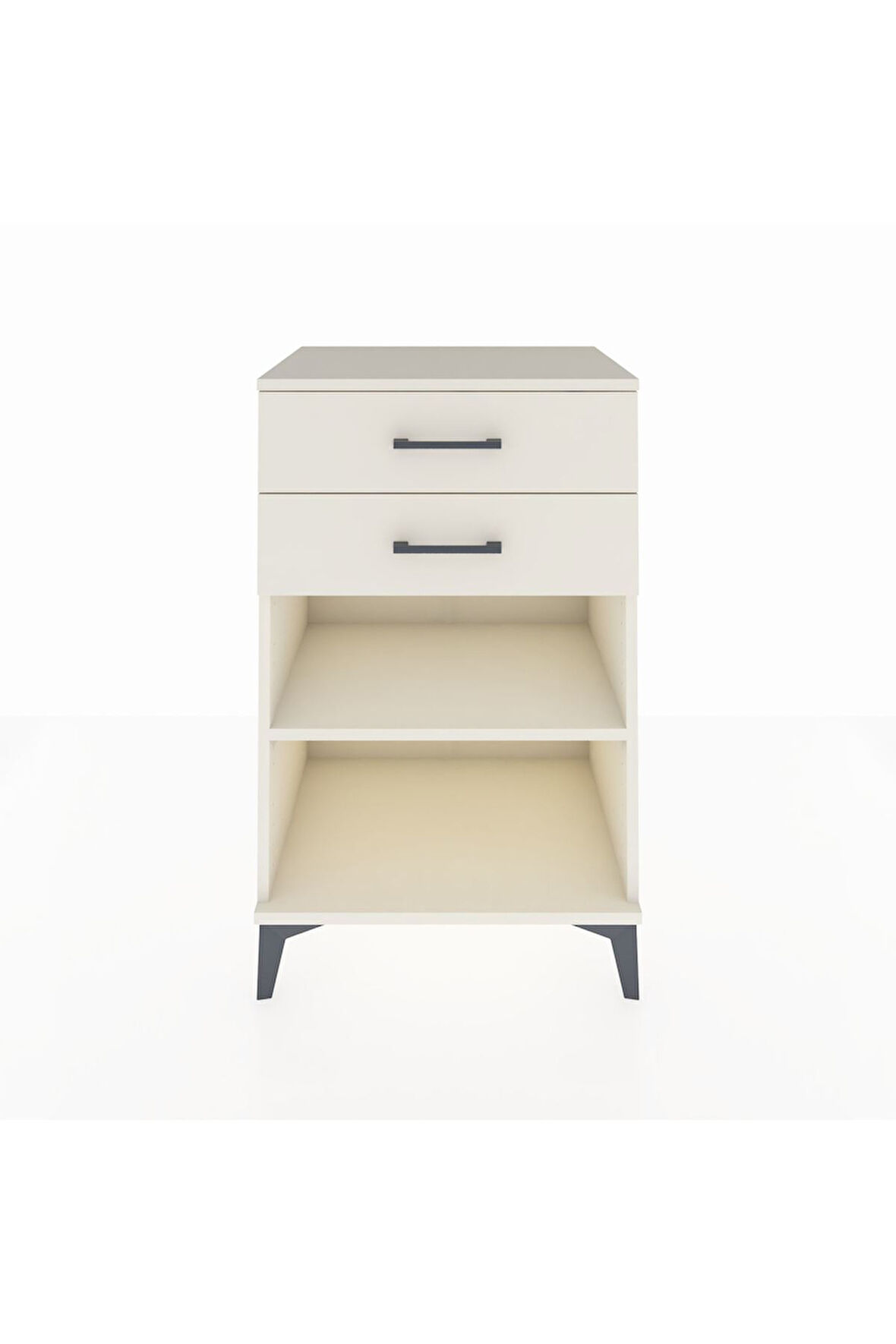 Hyperion Komodin Tek Raflı 2 Çekmeceli 60x44x96 Aytaşı-Aytaşı