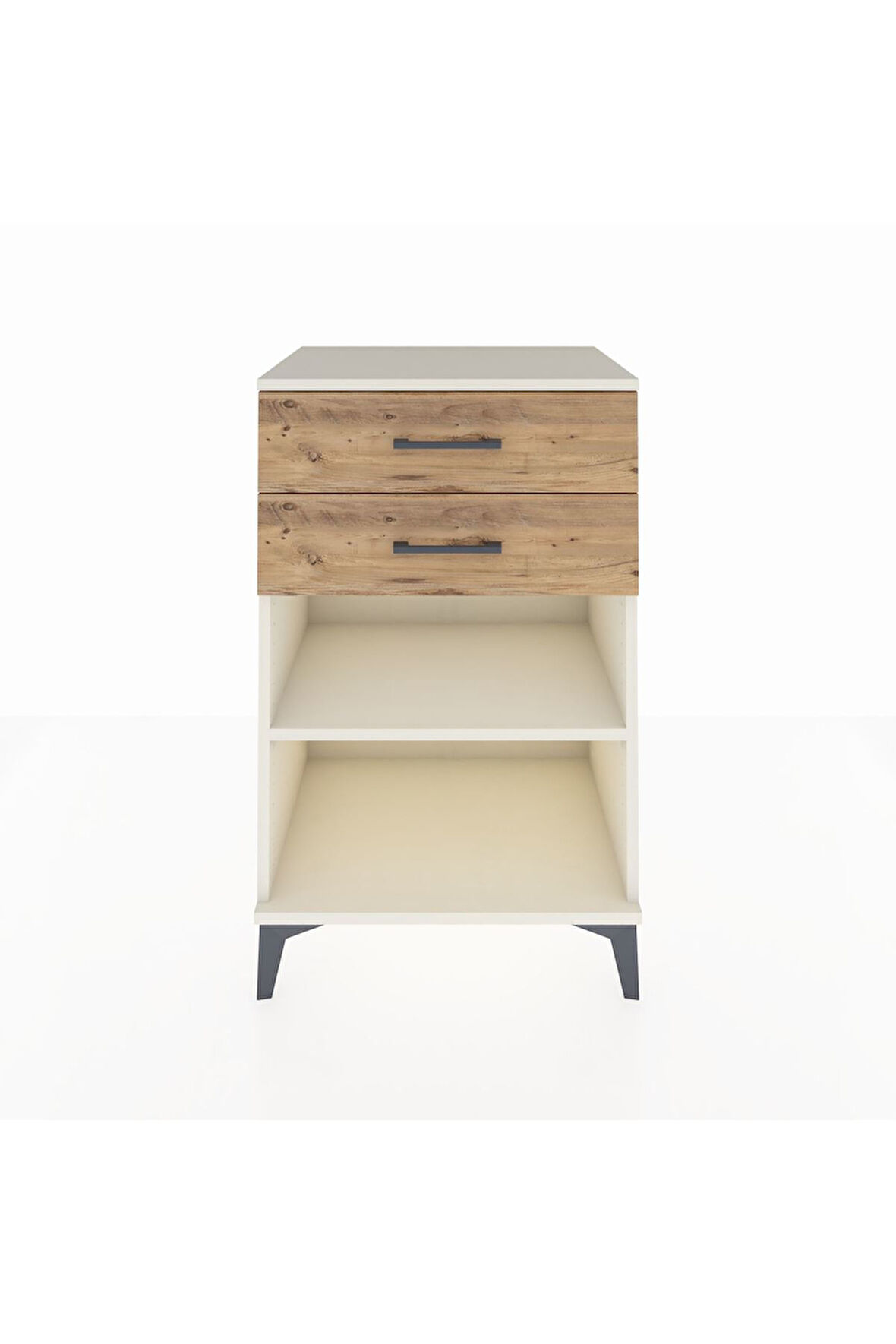 Hyperion Komodin Tek Raflı 2 Çekmeceli 60x44x96 Aytaşı-Çam