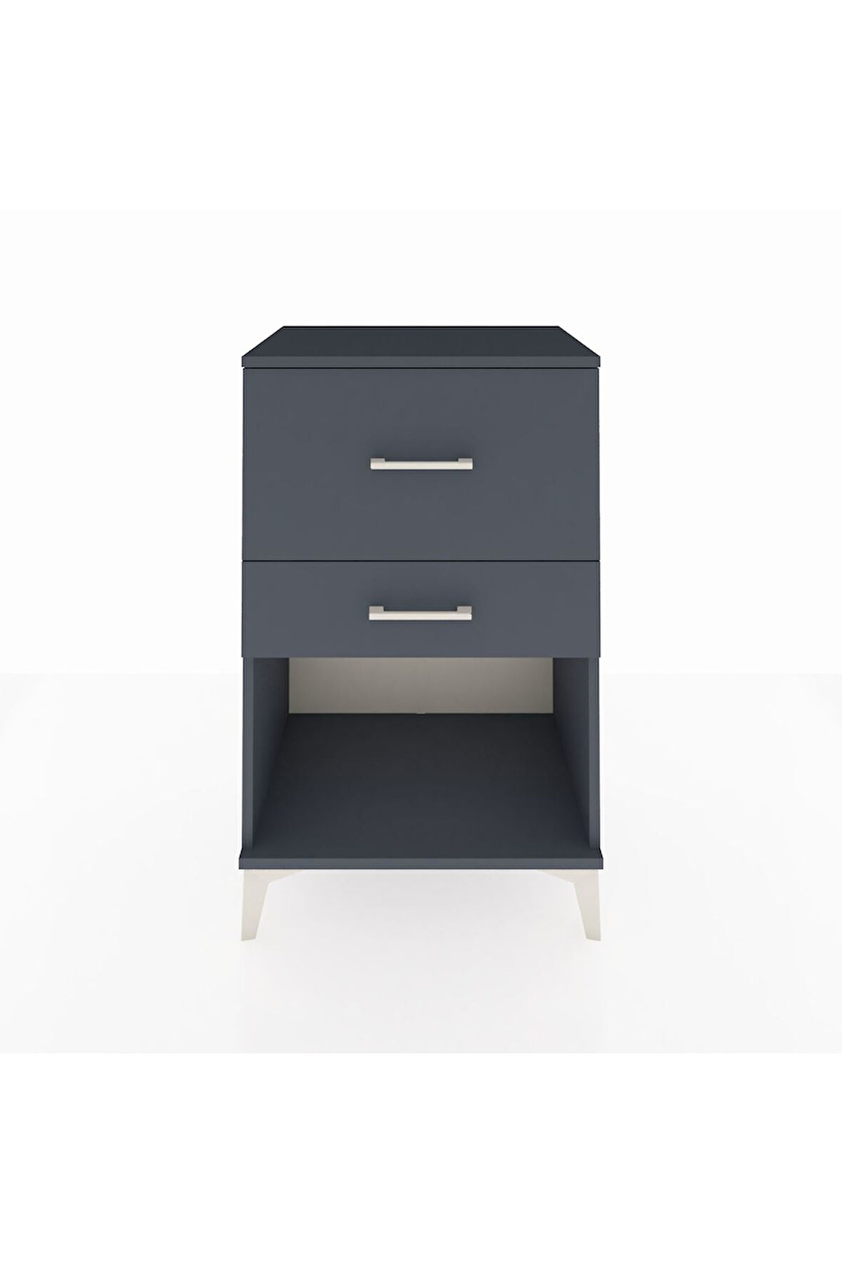 Hyperion Komodin 2 Çekmeceli 60x44x96 Antrasit-Antrasit