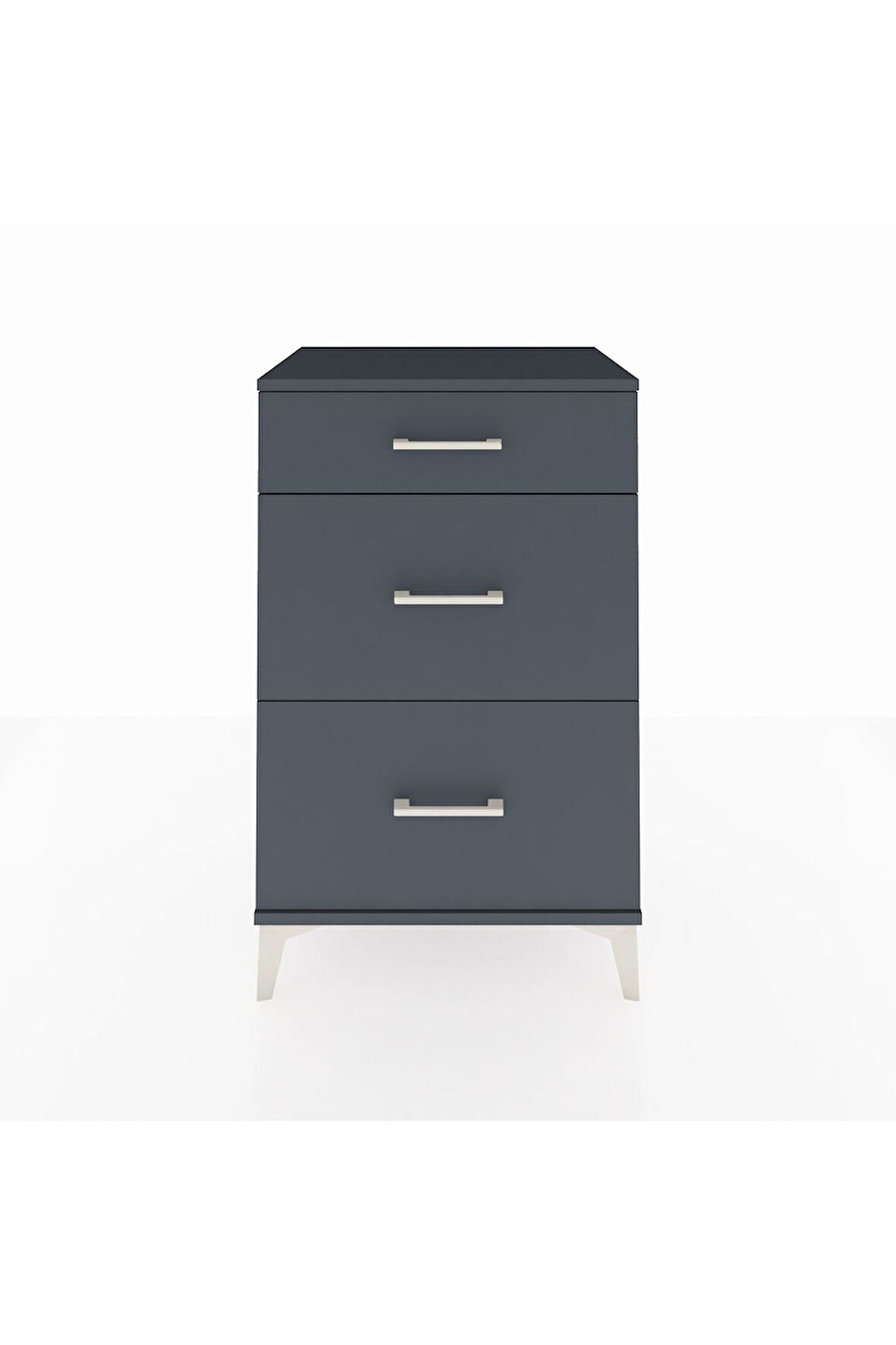 Hyperion Komodin 3 Çekmeceli 60x44x96 Antrasit-Antrasit