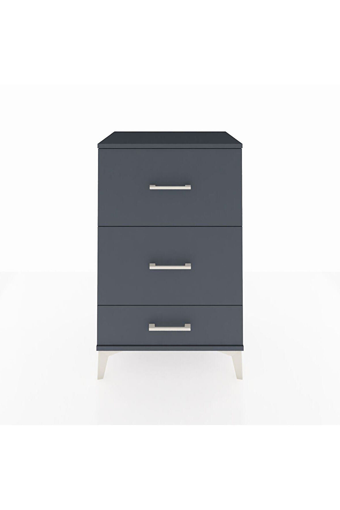Hyperion Komodin 3 Çekmeceli 60x44x96 Antrasit-Antrasit