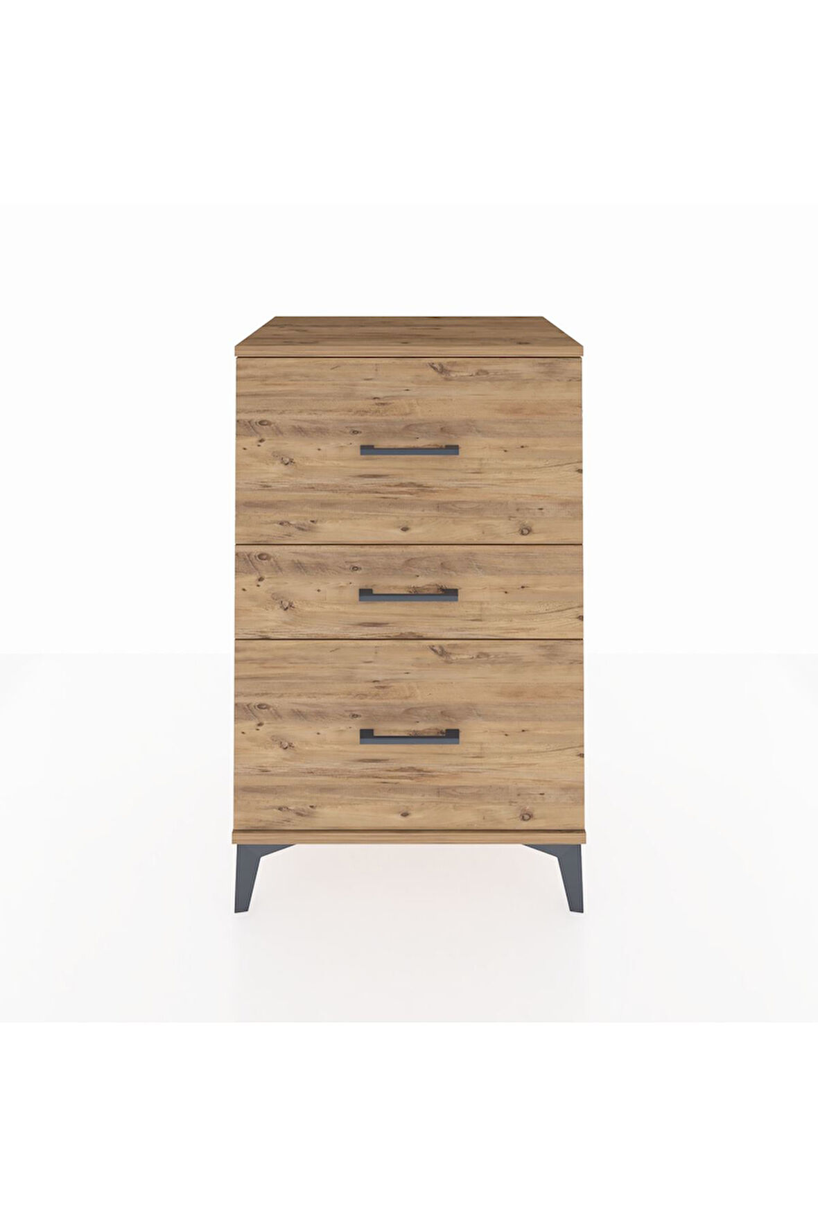 Hyperion Komodin 3 Çekmeceli 60x44x96 Çam-Çam