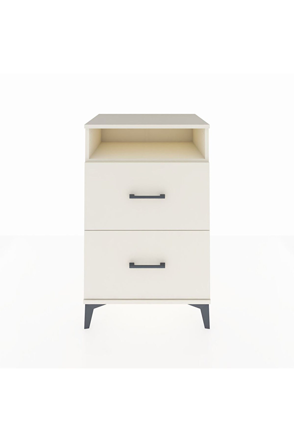 Hyperion Komodin Tek Raflı 2 Çekmeceli 60x44x96 Aytaşı-Aytaşı