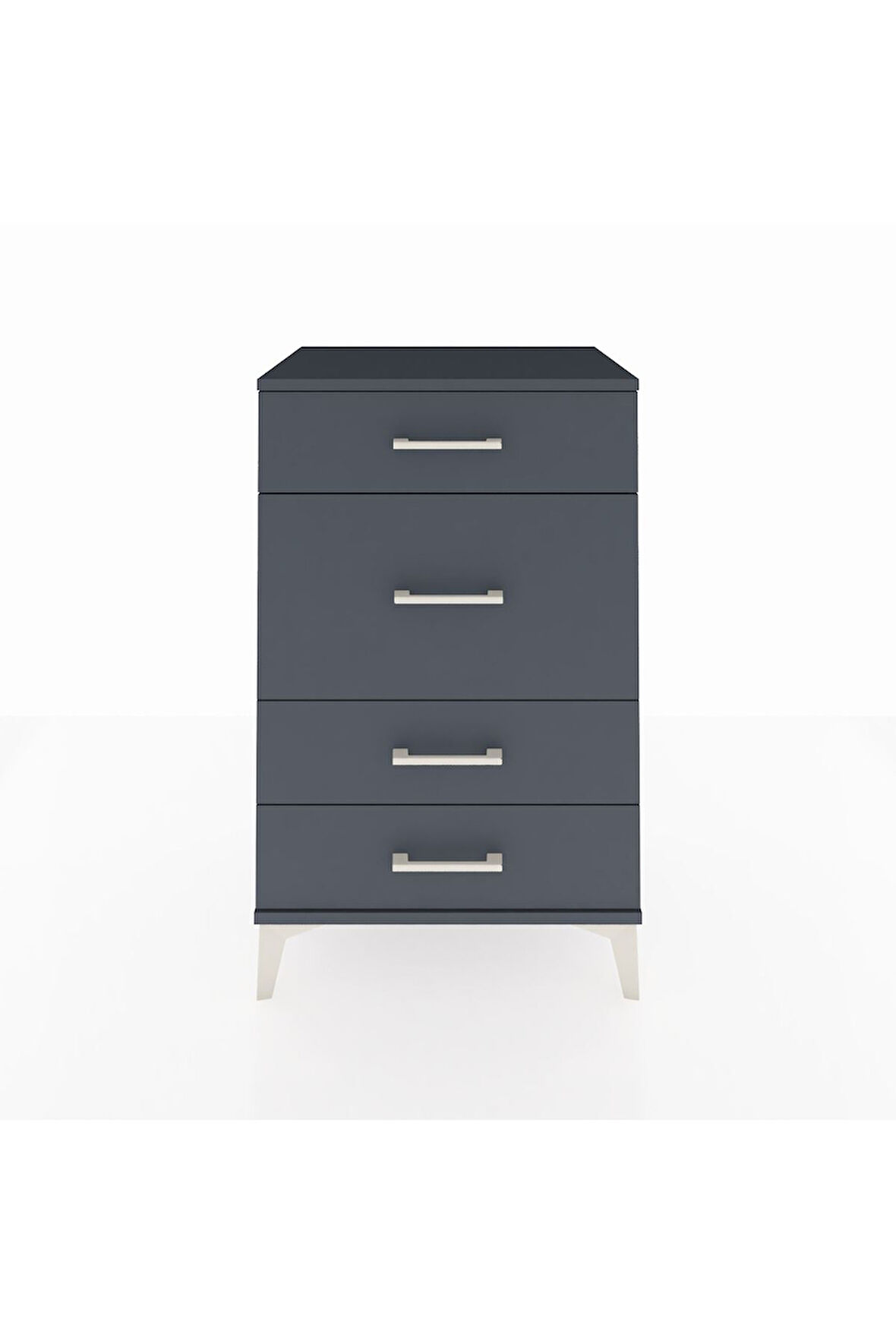 Hyperion Komodin 4 Çekmeceli 60x44x96 Antrasit-Antrasit