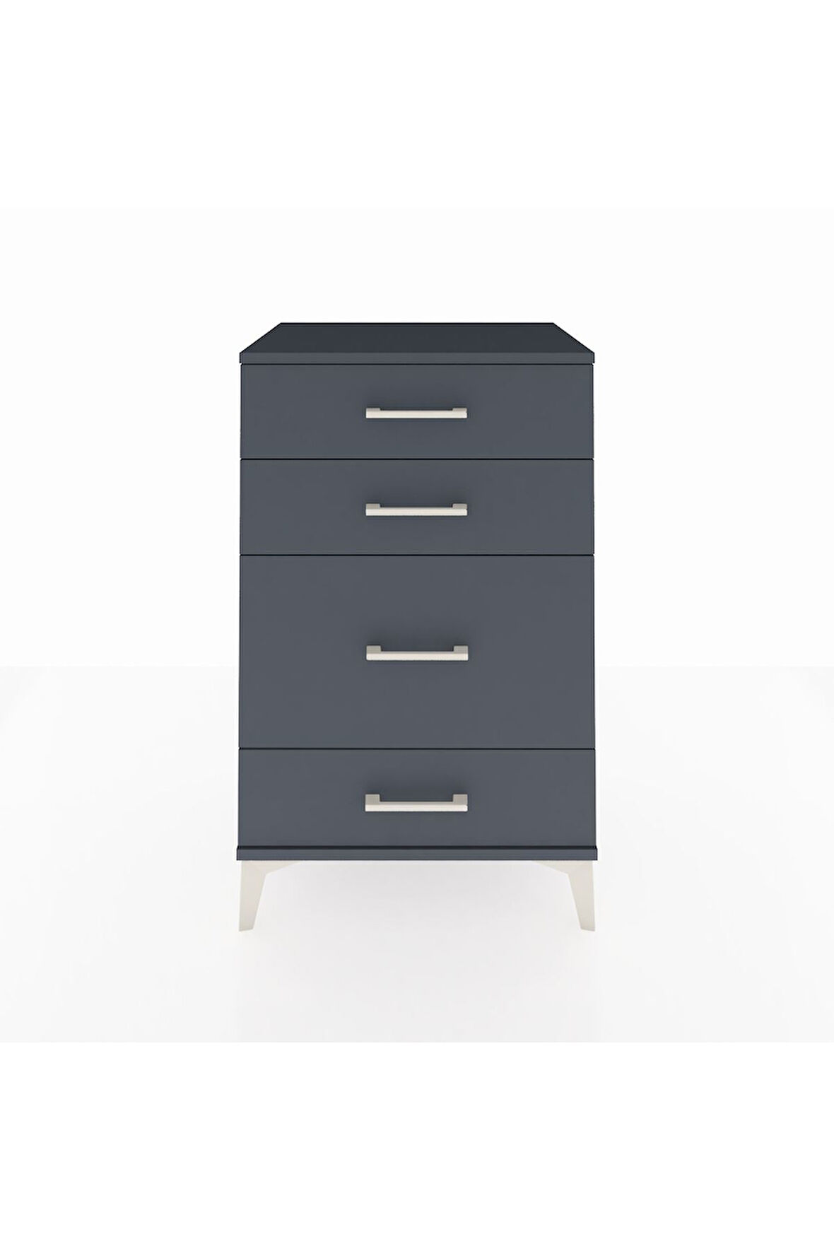 Hyperion Komodin 4 Çekmeceli 60x44x96 Antrasit-Antrasit