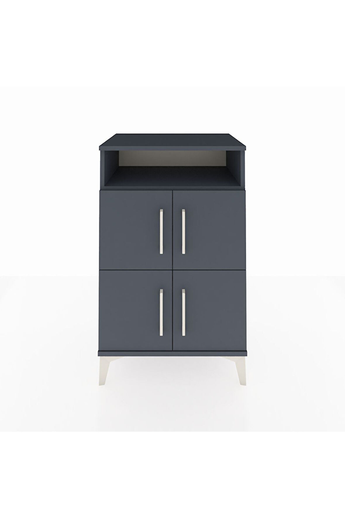 Hyperion Komodin 2 Raflı 4 Kapaklı 60x44x96 Antrasit-Antrasit