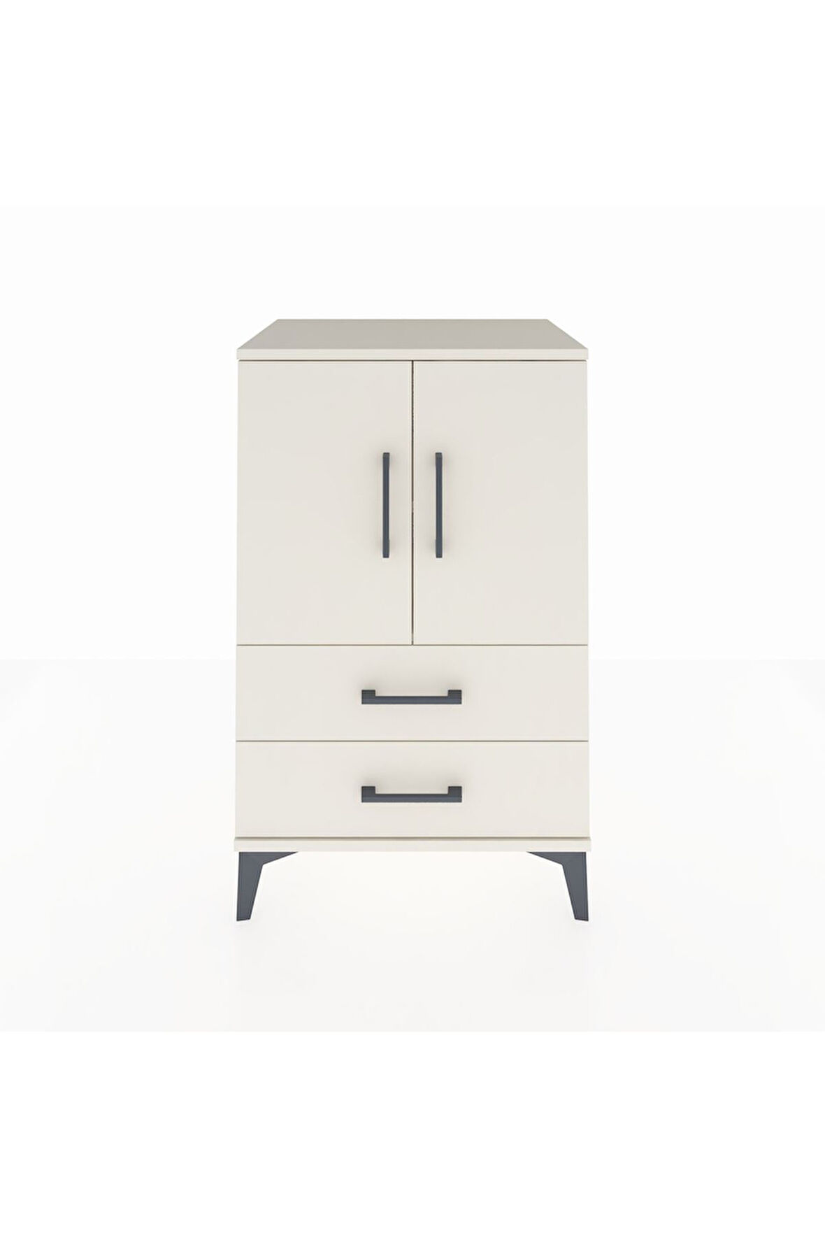 Hyperion Komodin 2 Raflı 2 Çekmeceli 2 Kapaklı 60x44x96 Aytaşı-Aytaşı