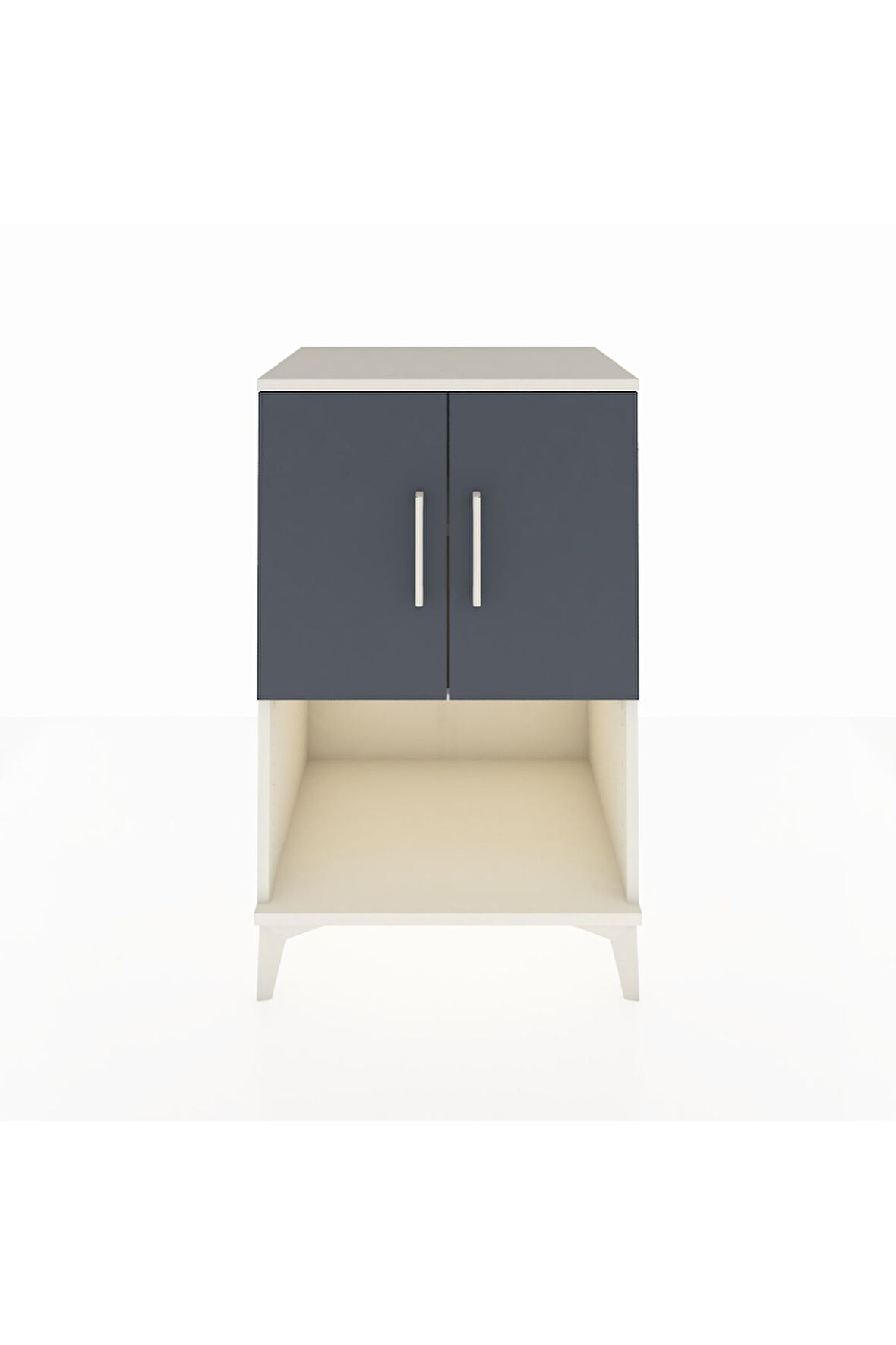 Hyperion Komodin 2 Raflı 2 Kapaklı 60x44x96 Aytaşı-Antrasit