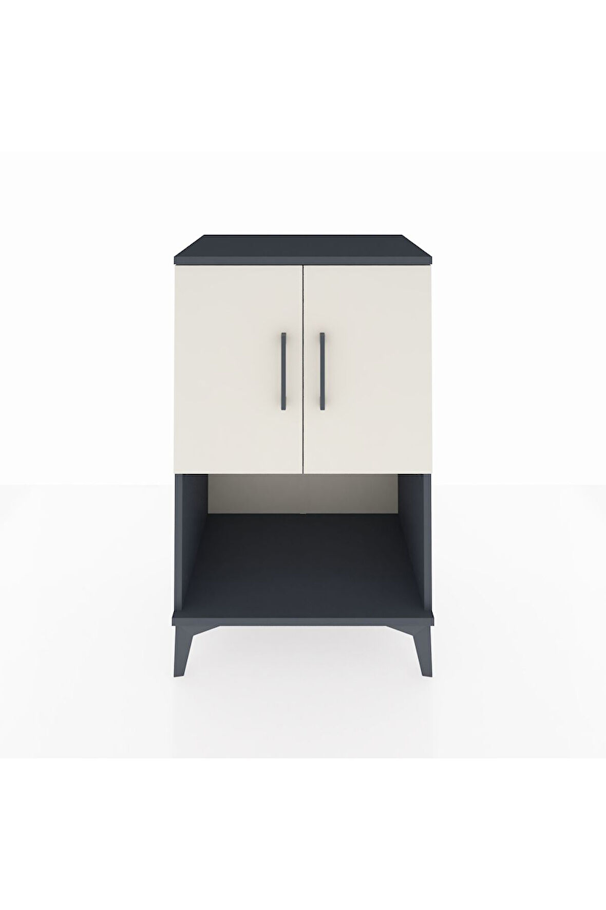 Hyperion Komodin 2 Raflı 2 Kapaklı 60x44x96 Antrasit-Aytaşı