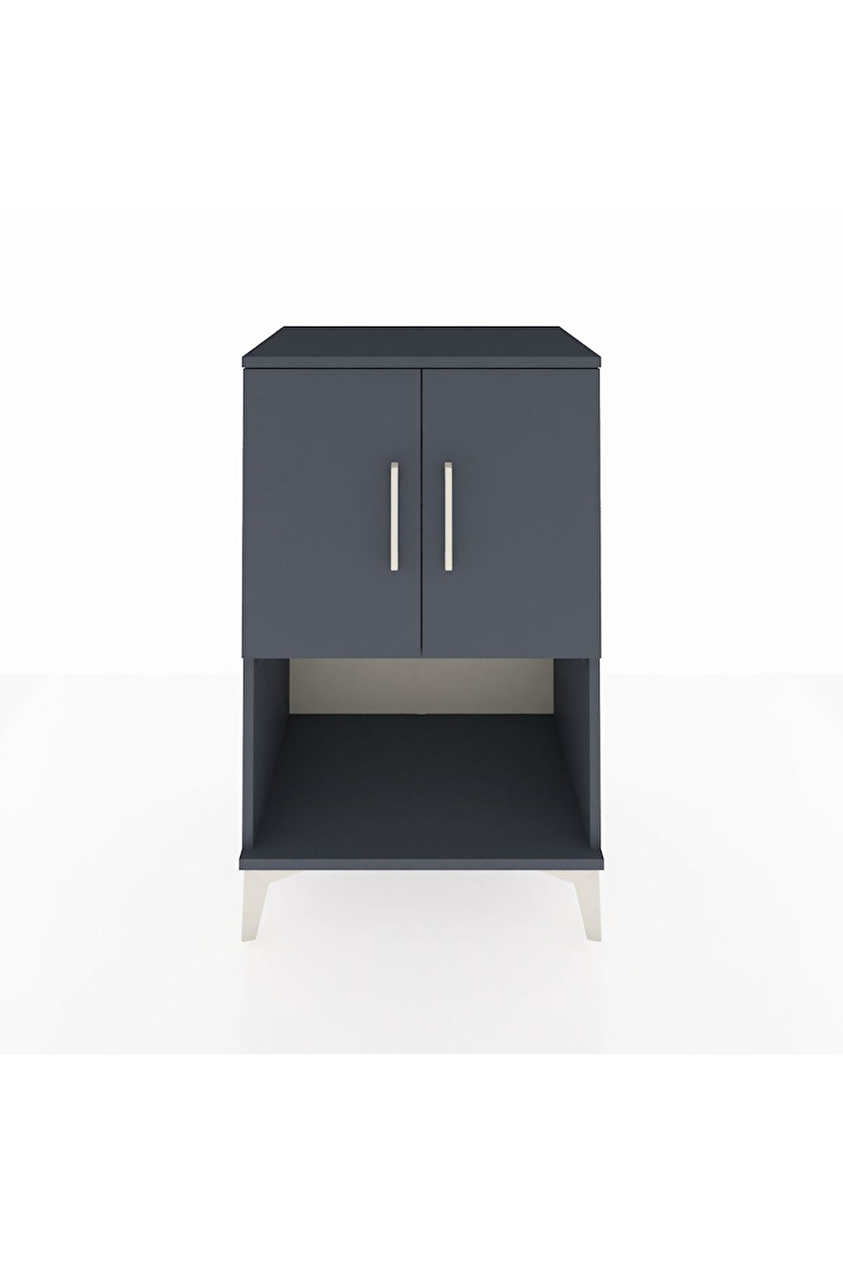 Hyperion Komodin 2 Raflı 2 Kapaklı 60x44x96 Antrasit-Antrasit