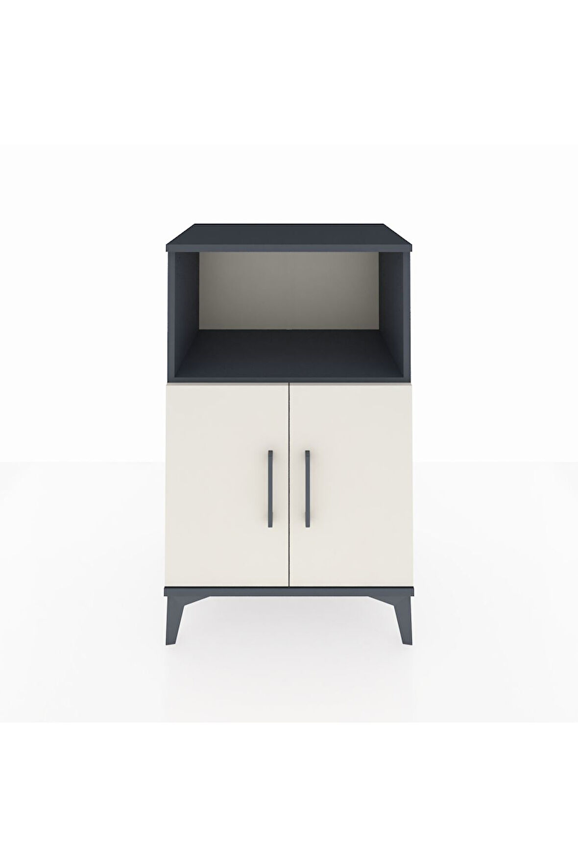 Hyperion Komodin 2 Raflı 2 Kapaklı 60x44x96 Antrasit-Aytaşı