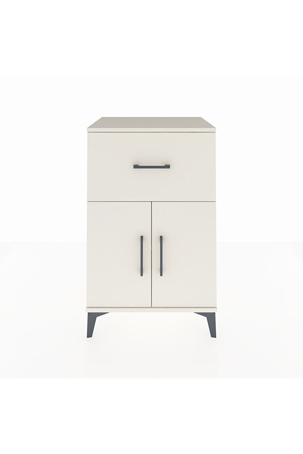 Hyperion Komodin Tek Raflı Tek Çekmeceli 2 Kapaklı 60x44x96 Aytaşı-Aytaşı