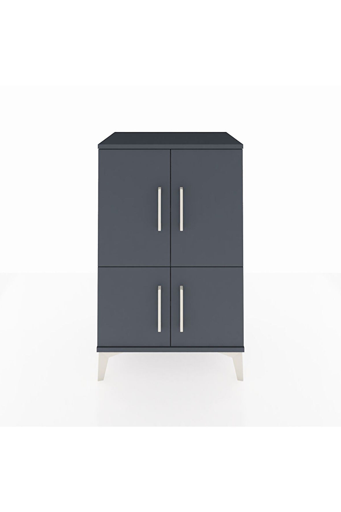 Hyperion Komodin 3 Raflı 4 Kapaklı 60x44x96 Antrasit-Antrasit