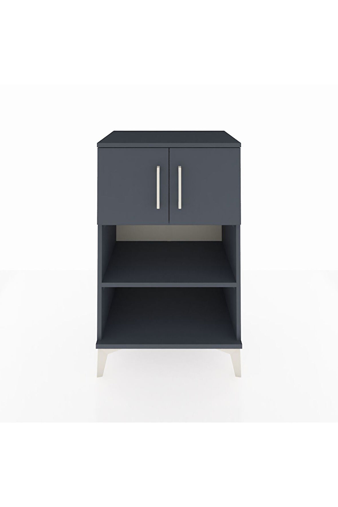 Hyperion Komodin 2 Raflı 2 Kapaklı 60x44x96 Antrasit-Antrasit