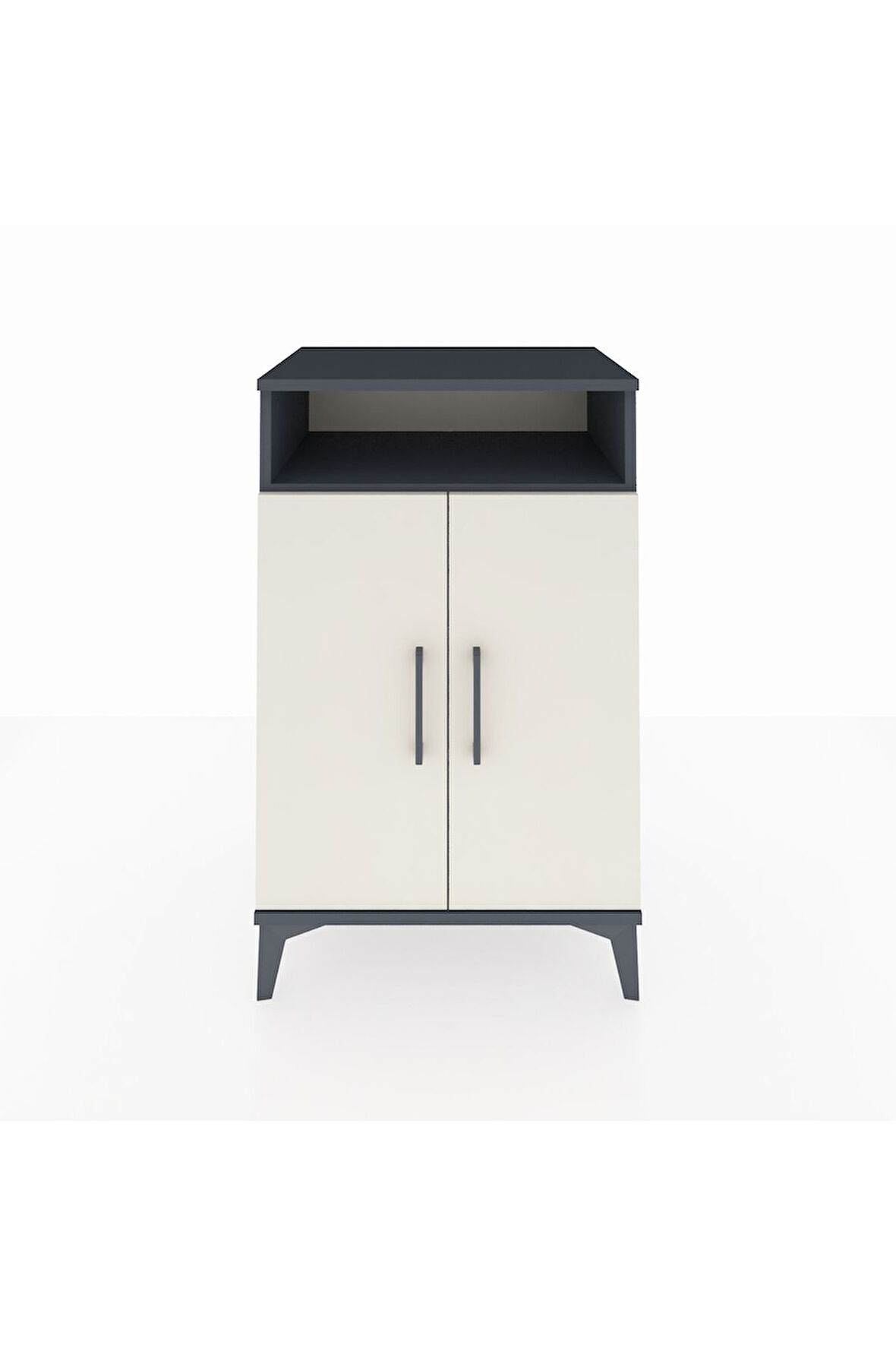 Hyperion Komodin 3 Raflı 2 Kapaklı 60x44x96 Antrasit-Aytaşı