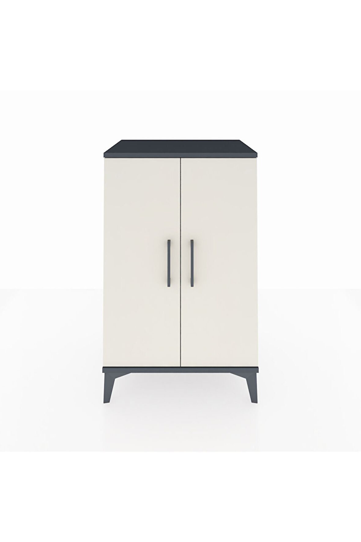 Hyperion Komodin 2 Raflı 2 Kapaklı 60x44x96 Antrasit-Aytaşı