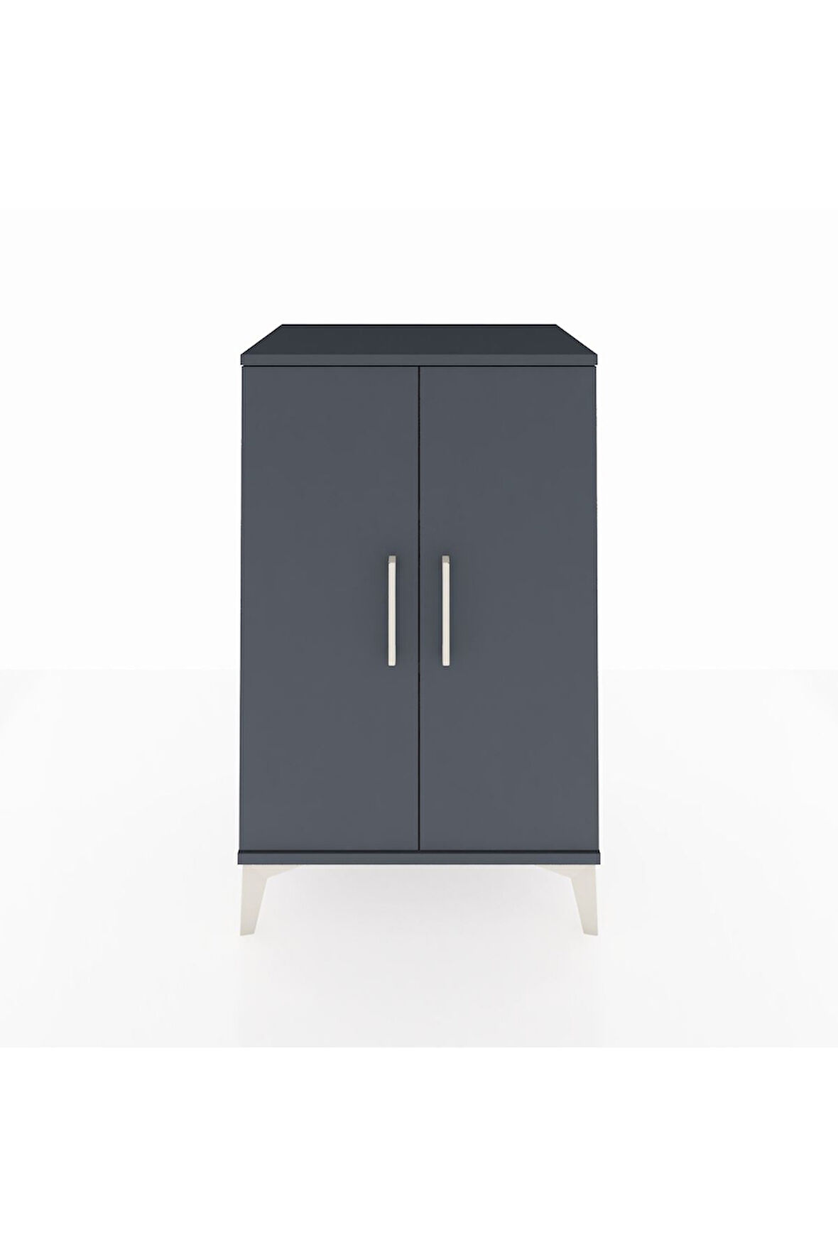 Hyperion Komodin 2 Raflı 2 Kapaklı 60x44x96 Antrasit-Antrasit