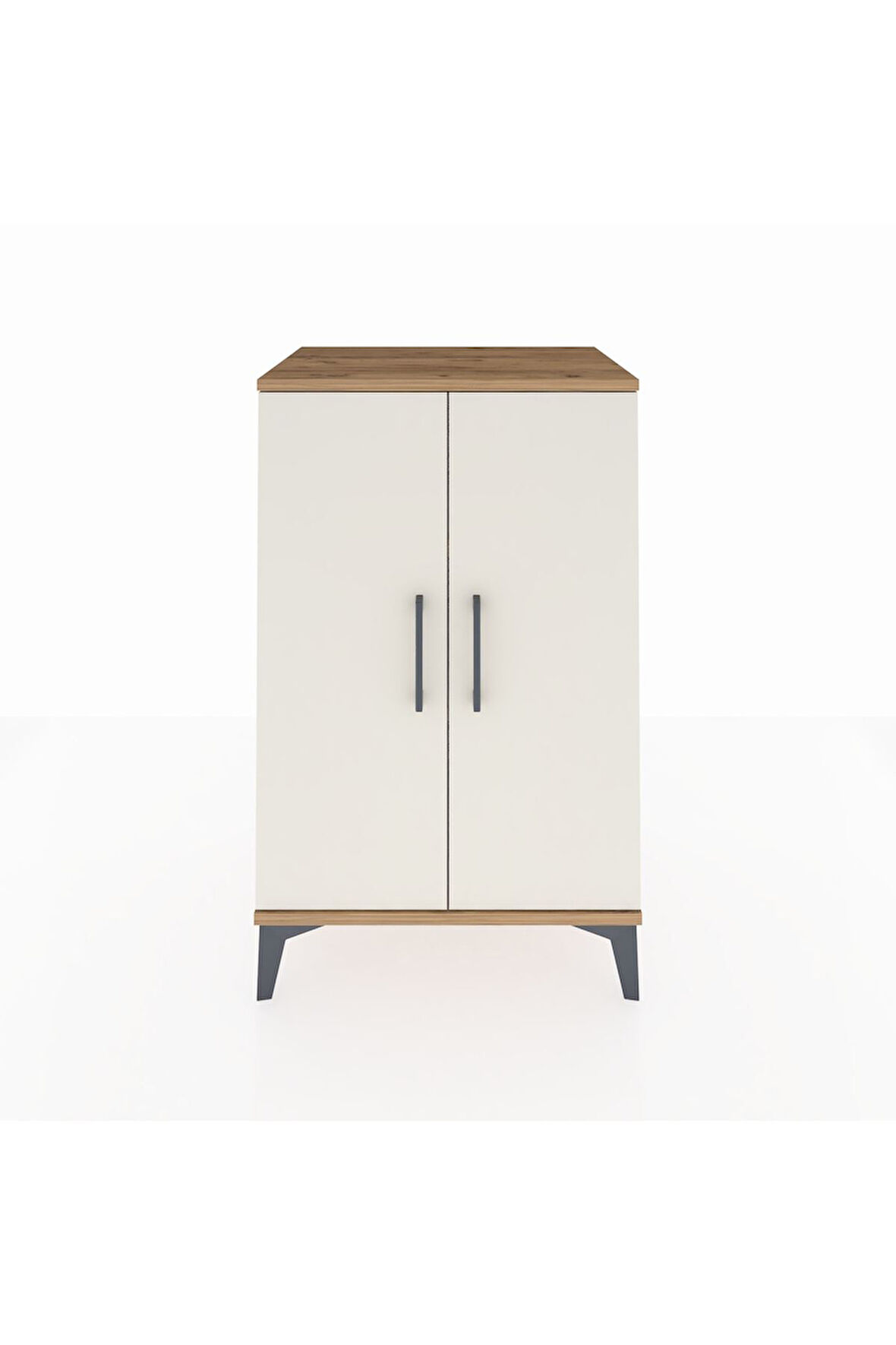 Hyperion Komodin 2 Raflı 2 Kapaklı 60x44x96 Çam-Aytaşı