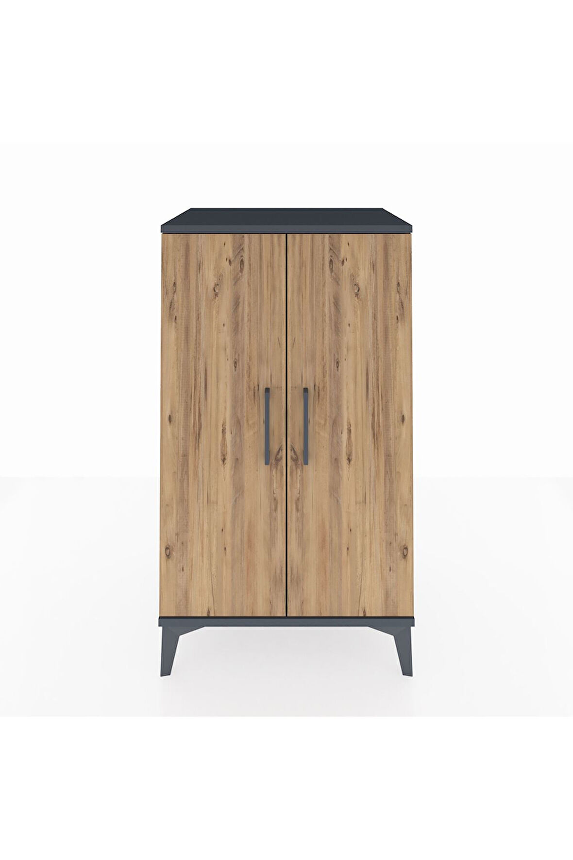 Hyperion Komodin 2 Kapaklı 60x44x106 Antrasit-Çam