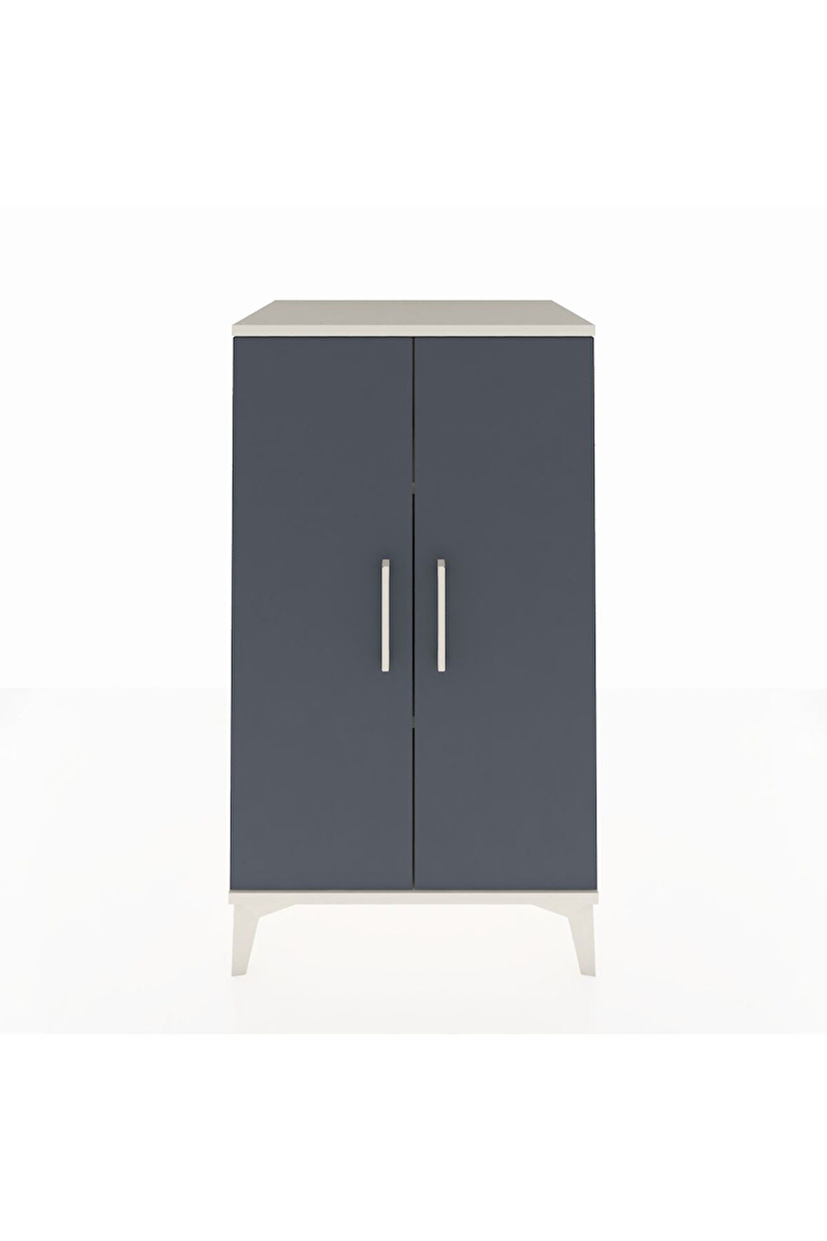 Hyperion Komodin 2 Raflı 2 Kapaklı 60x44x106 Aytaşı-Antrasit