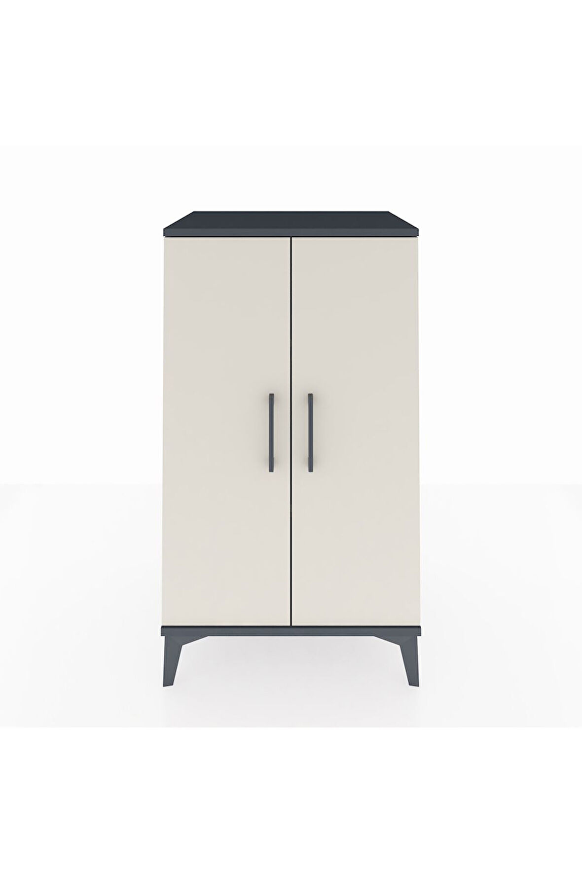 Hyperion Komodin 2 Raflı 2 Kapaklı 60x44x106 Antrasit-Aytaşı