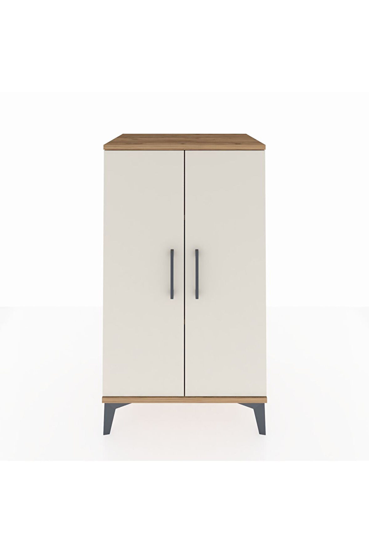 Hyperion Komodin 2 Raflı 2 Kapaklı 60x44x106 Çam-Aytaşı