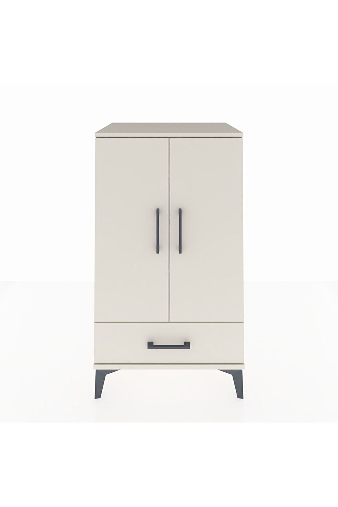 Hyperion Komodin 3 Raflı Tek Çekmeceli 2 Kapaklı 60x44x106 Aytaşı-Aytaşı