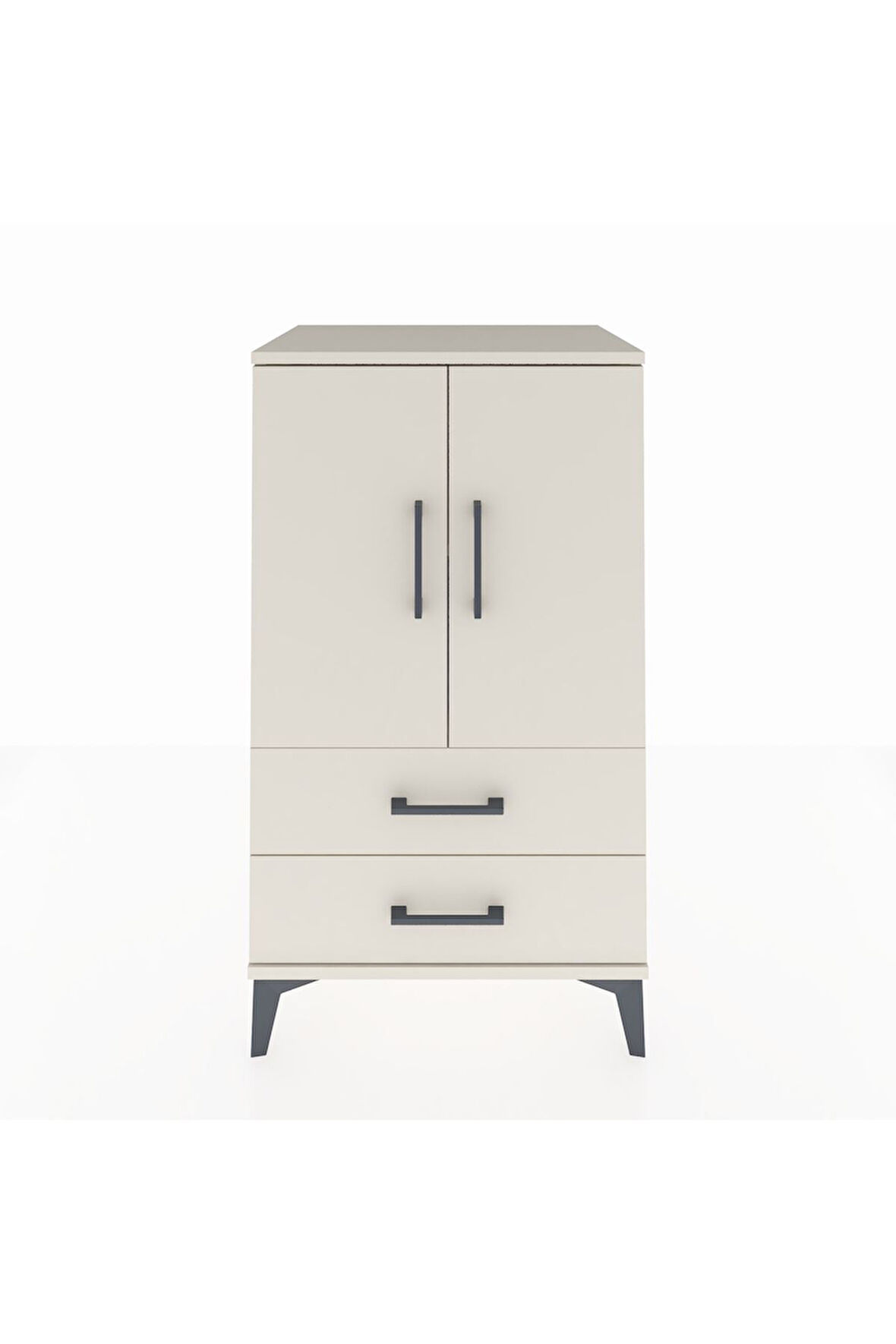 Hyperion Komodin 2 Raflı 2 Çekmeceli 2 Kapaklı 60x44x106 Aytaşı-Aytaşı