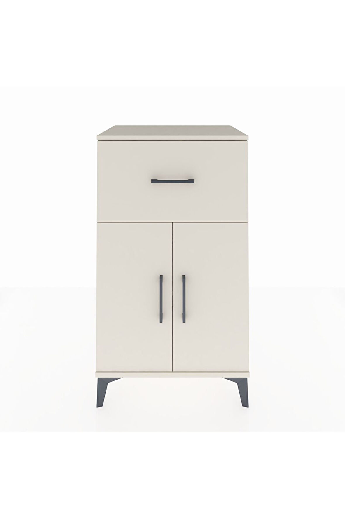 Hyperion Komodin Tek Raflı Tek Çekmeceli 2 Kapaklı 60x44x106 Aytaşı-Aytaşı