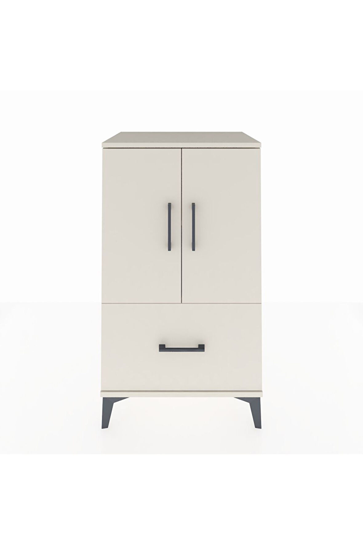 Hyperion Komodin 2 Raflı Tek Çekmeceli 2 Kapaklı 60x44x106 Aytaşı-Aytaşı