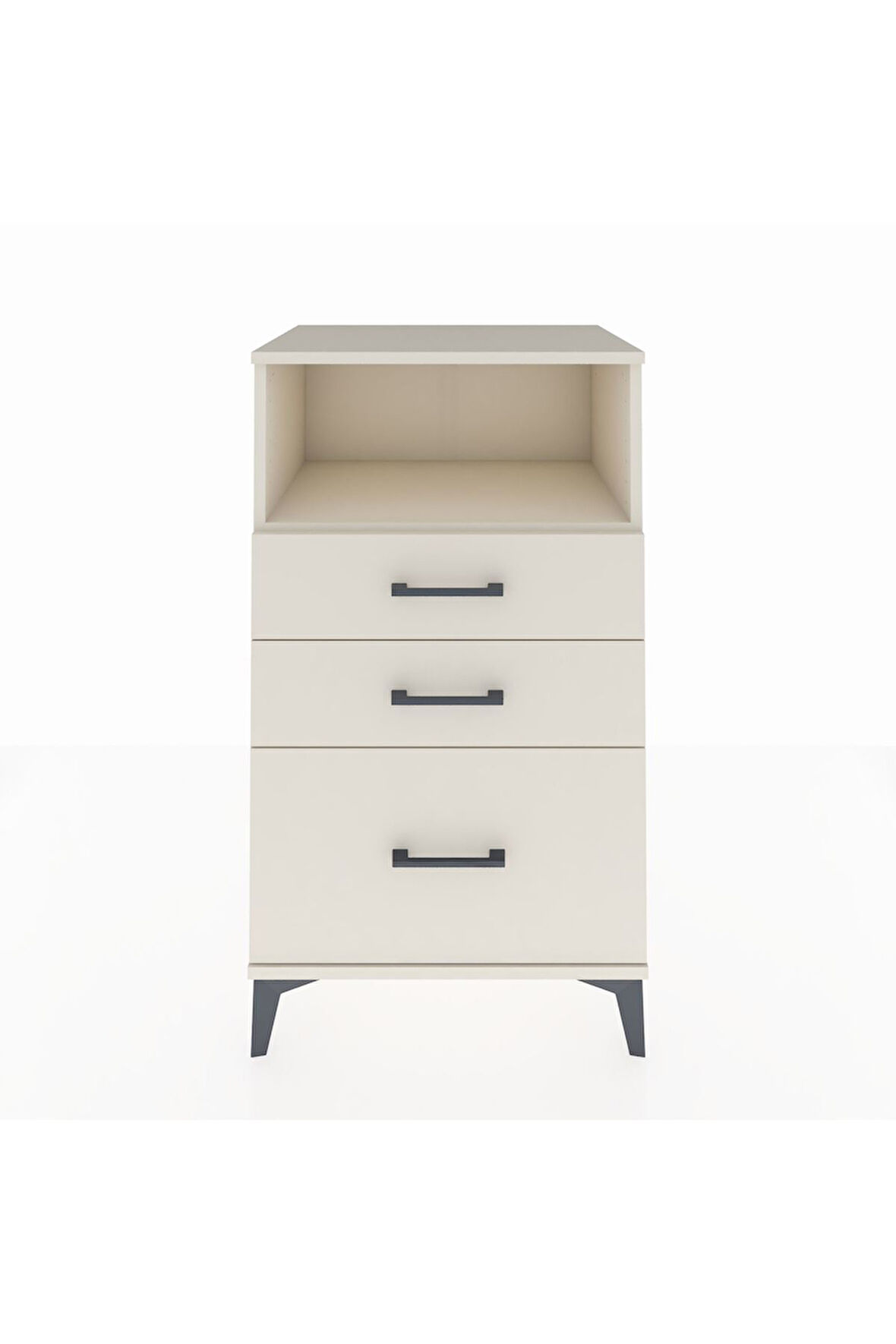 Hyperion Komodin Tek Raflı 3 Çekmeceli 60x44x106 Aytaşı-Aytaşı