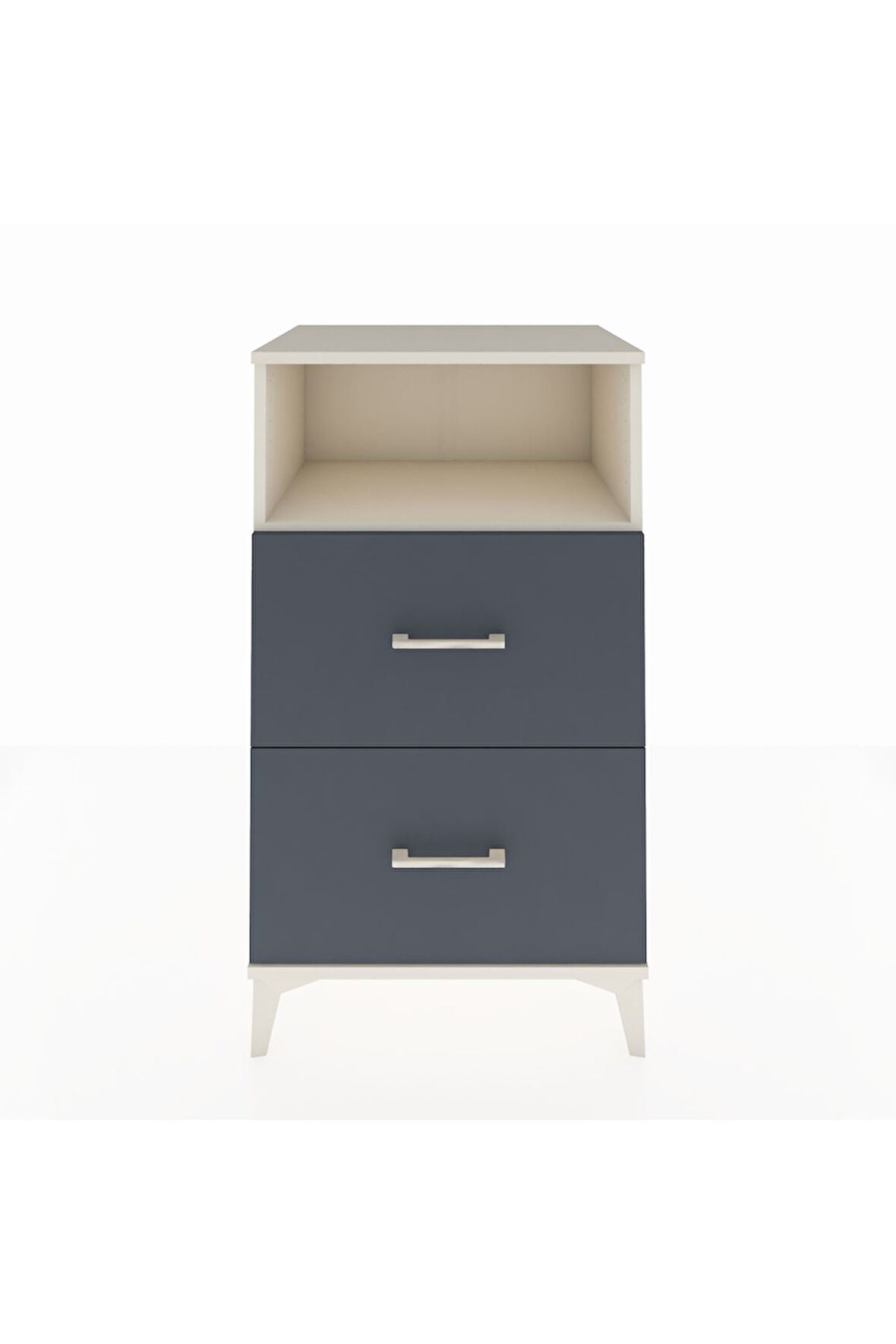 Hyperion Komodin Tek Raflı 2 Çekmeceli 60x44x106 Aytaşı-Antrasit