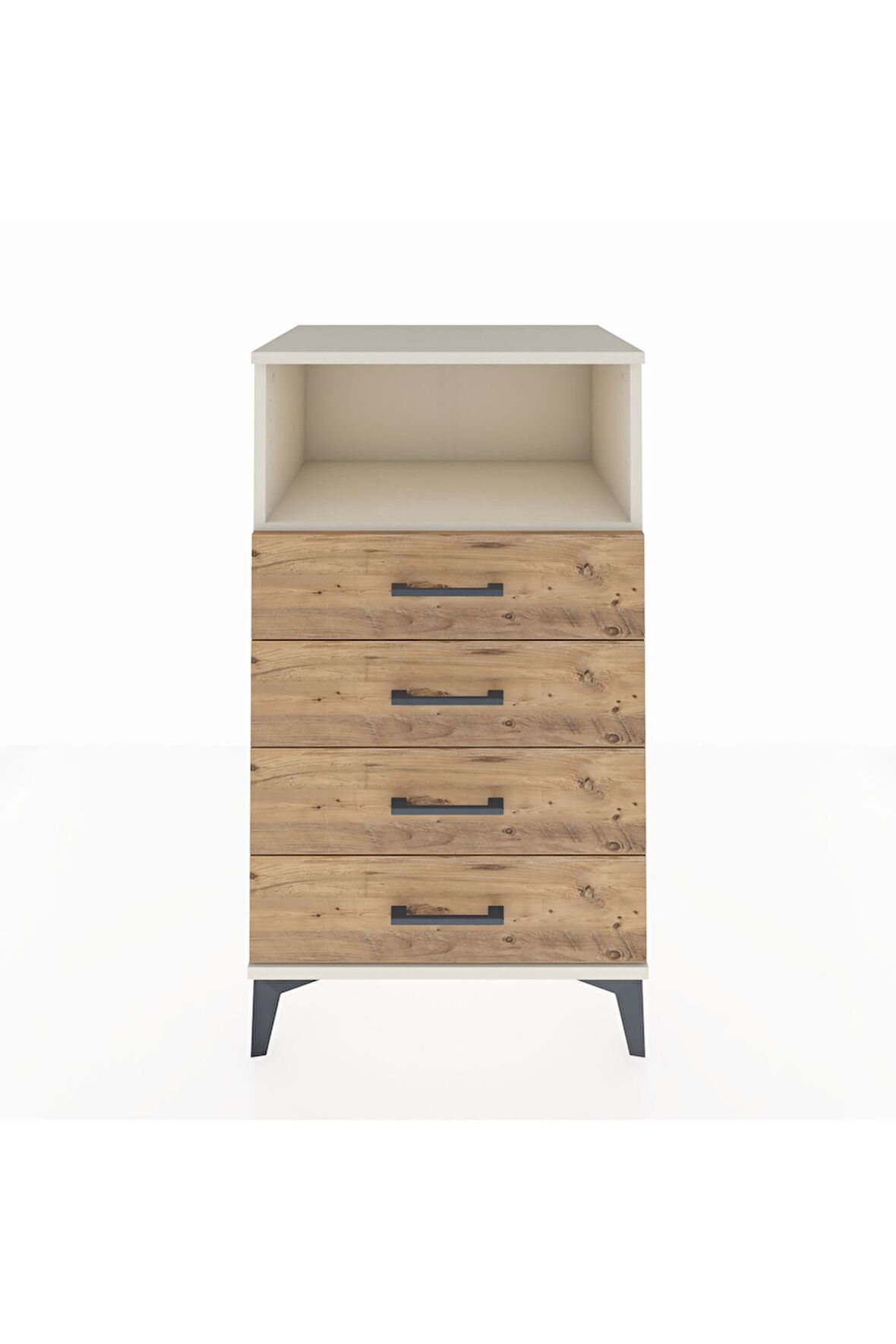 Hyperion Komodin Tek Raflı 4 Çekmeceli 60x44x106 Aytaşı-Çam