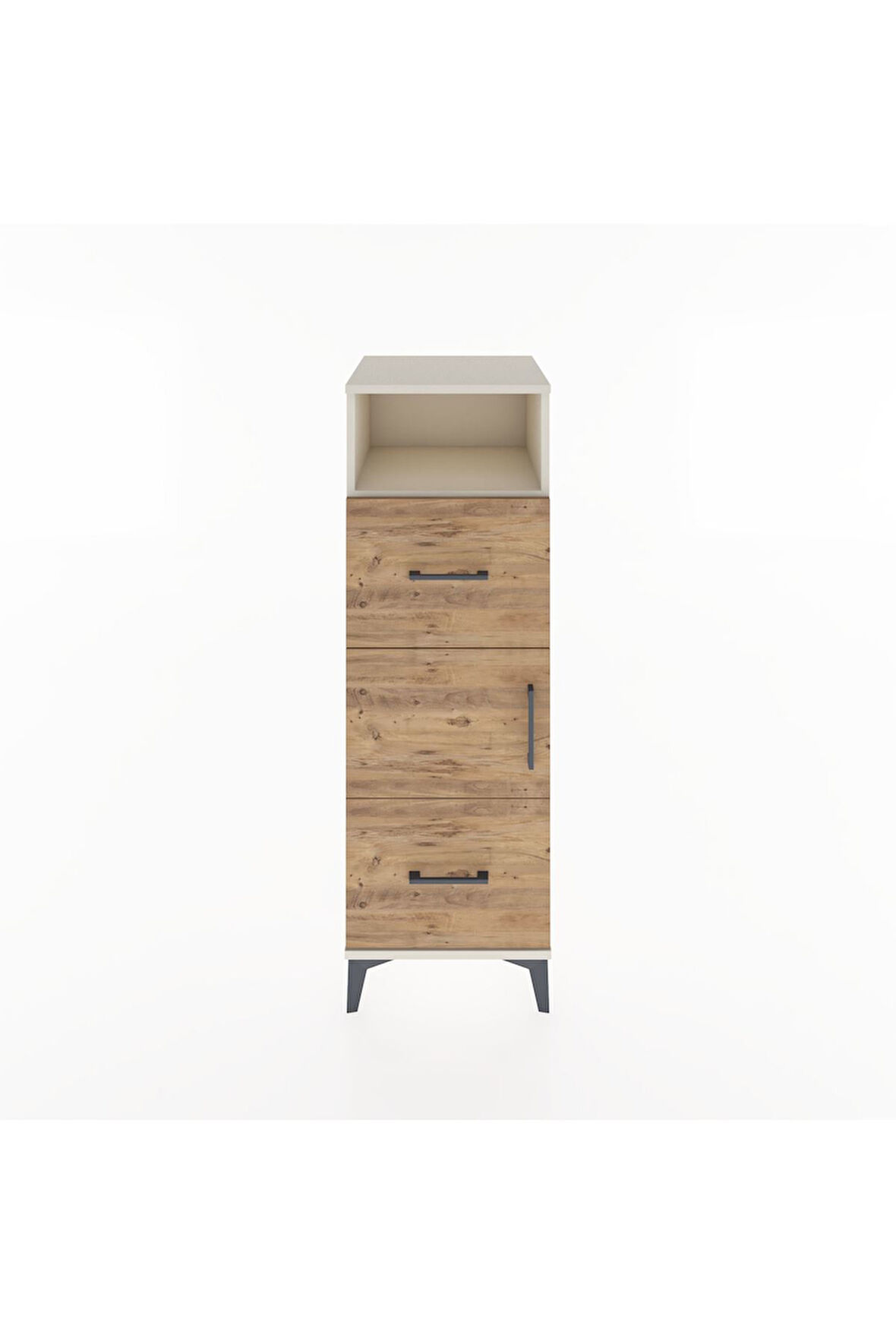 Hyperion Dolap 2 Raflı 2 Çekmeceli Tek Kapaklı 44x44x134 Aytaşı-Çam