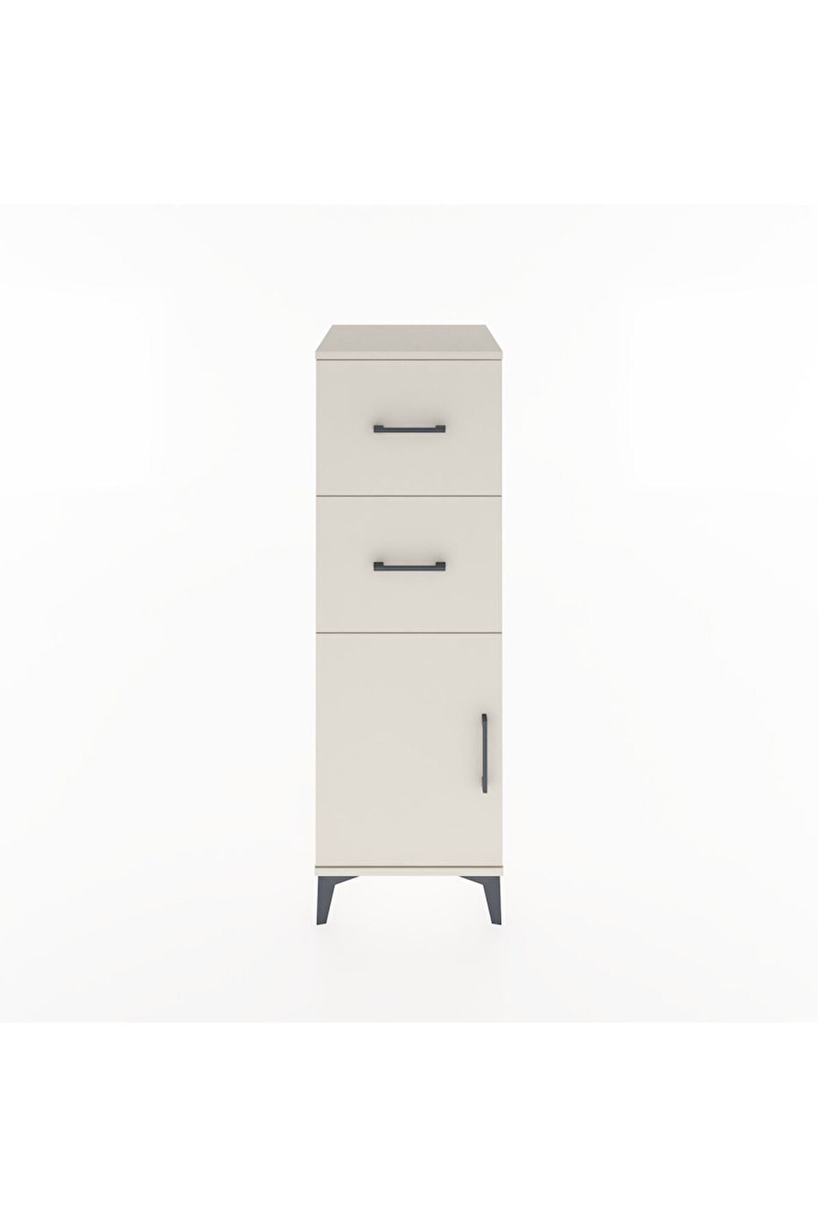 Hyperion Dolap Tek Raflı 2 Çekmeceli Tek Kapaklı 44x44x134 Aytaşı-Aytaşı