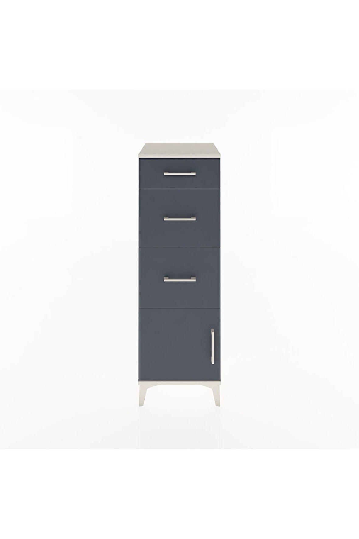 Hyperion Dolap 3 Çekmeceli Tek Kapaklı 44x44x134 Aytaşı-Antrasit