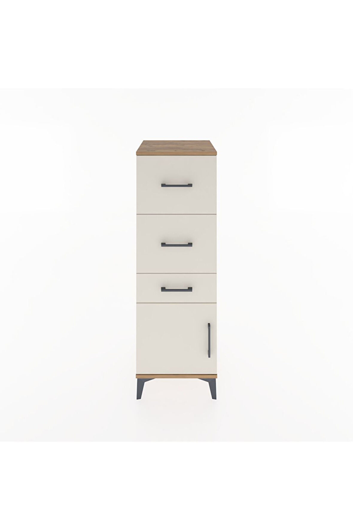 Hyperion Dolap 3 Çekmeceli Tek Kapaklı 44x44x134 Çam-Aytaşı