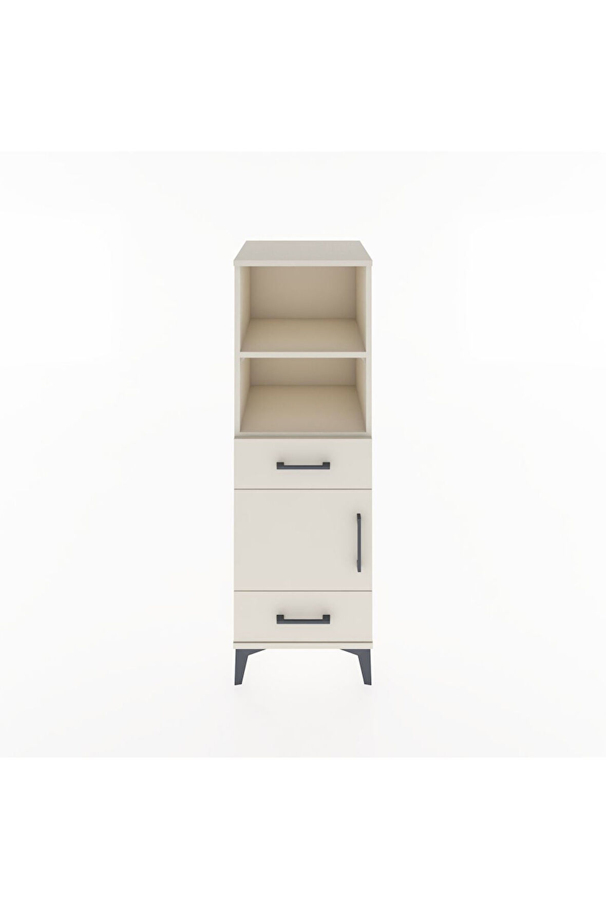 Hyperion Dolap 3 Raflı 2 Çekmeceli Tek Kapaklı 44x44x134 Aytaşı-Aytaşı